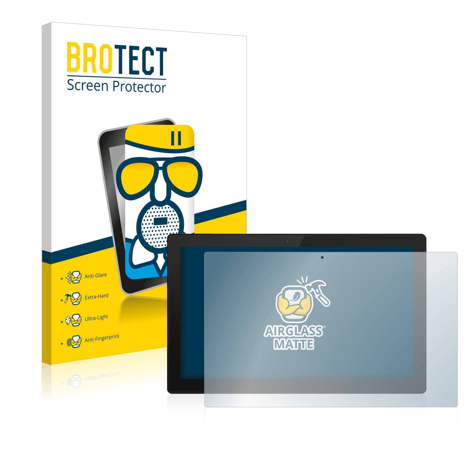 BROTECT AirGlass Matte Schutzglas Folie für TrekStor Surftab Theatre