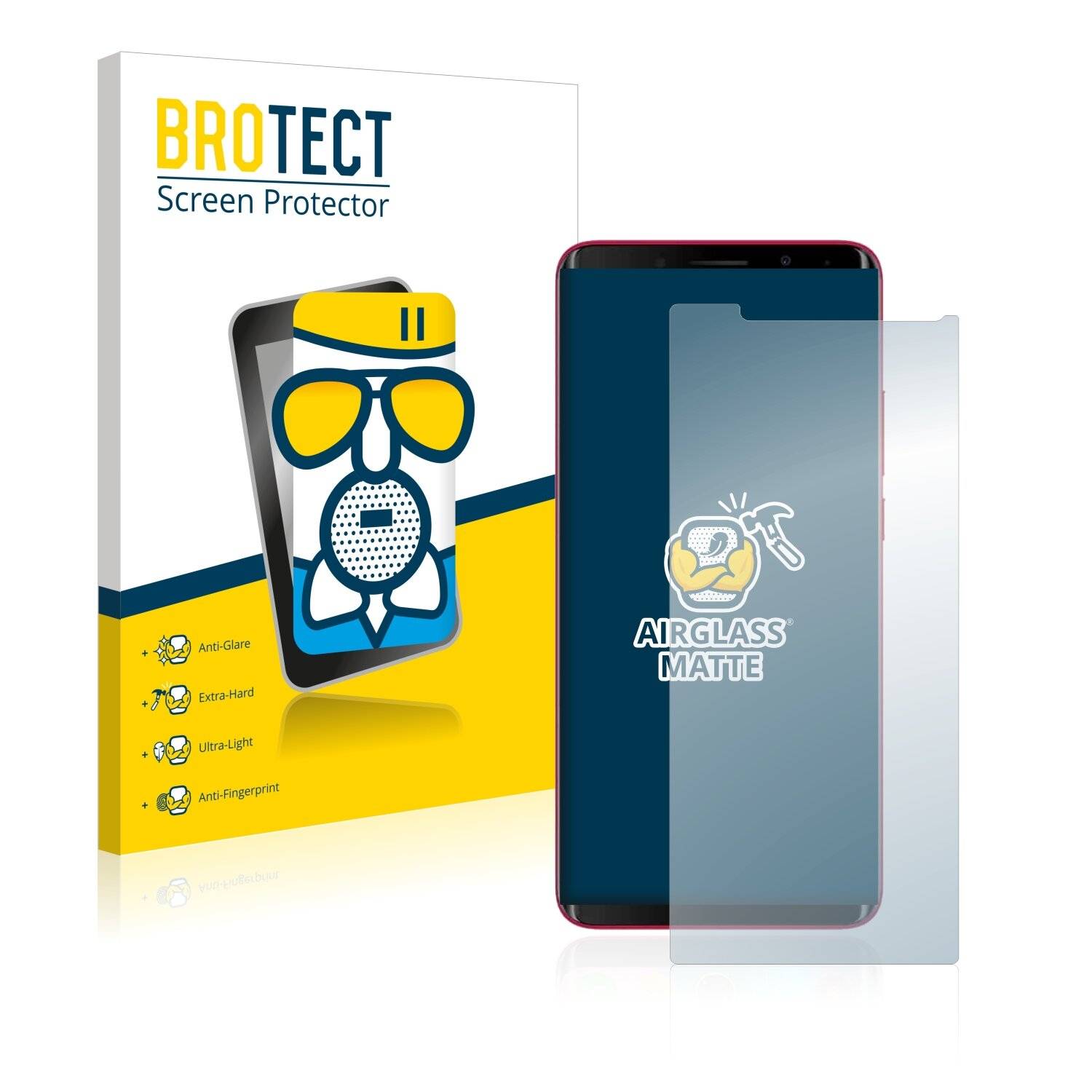 BROTECT AirGlass Matte Schutzglas Folie für Elephone