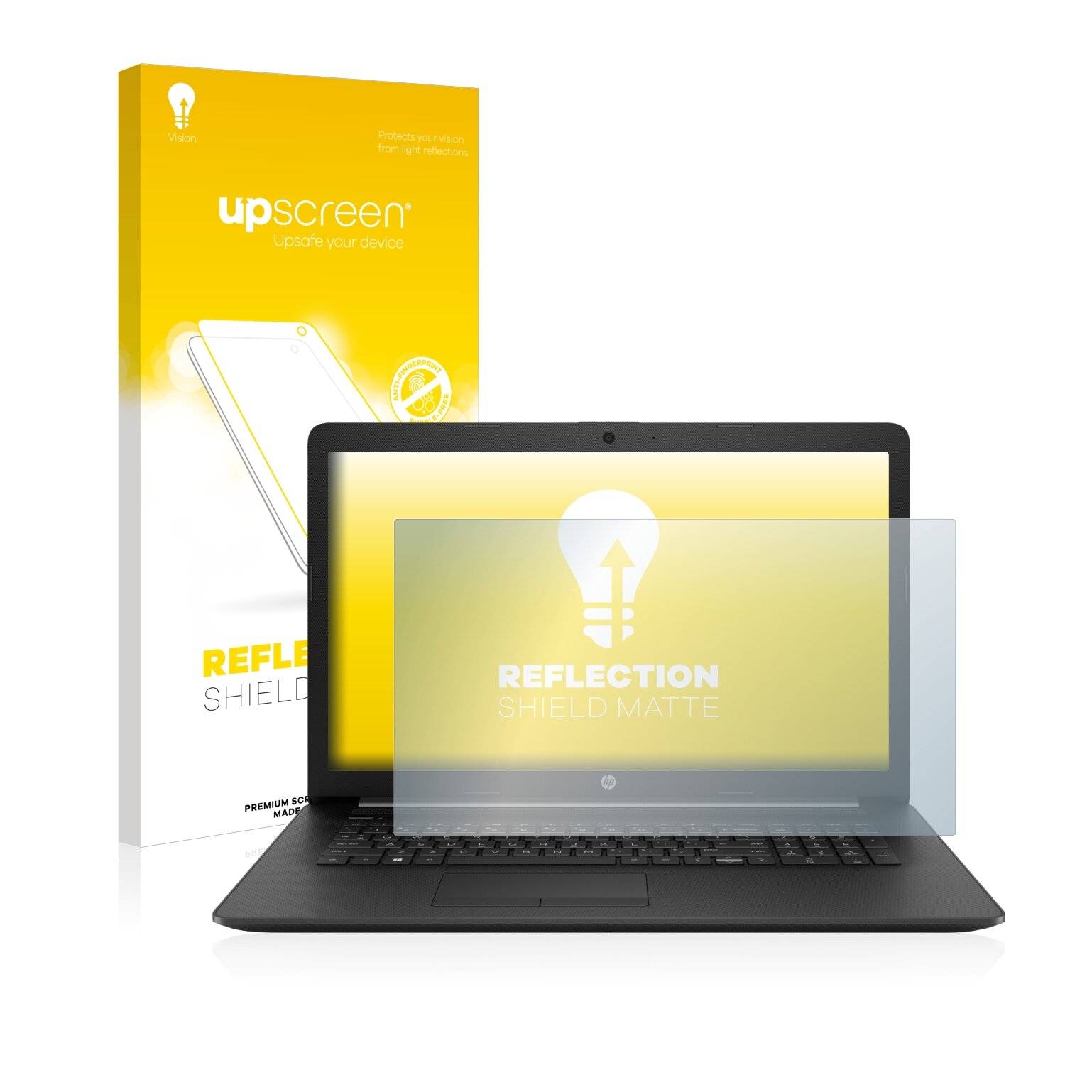 upscreen Reflection Shield Matte Premium Displayschutzfolie für HP Notebook