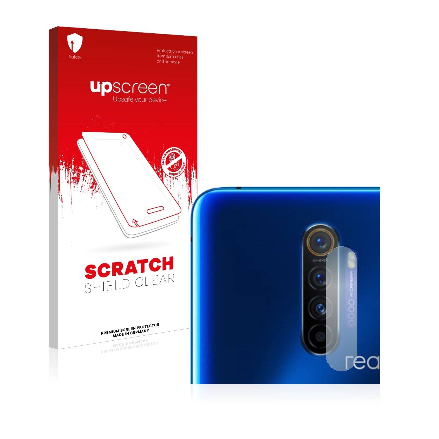 upscreen Scratch Shield Clear Premium Displayschutzfolie für Realme X2 Pro (NUR