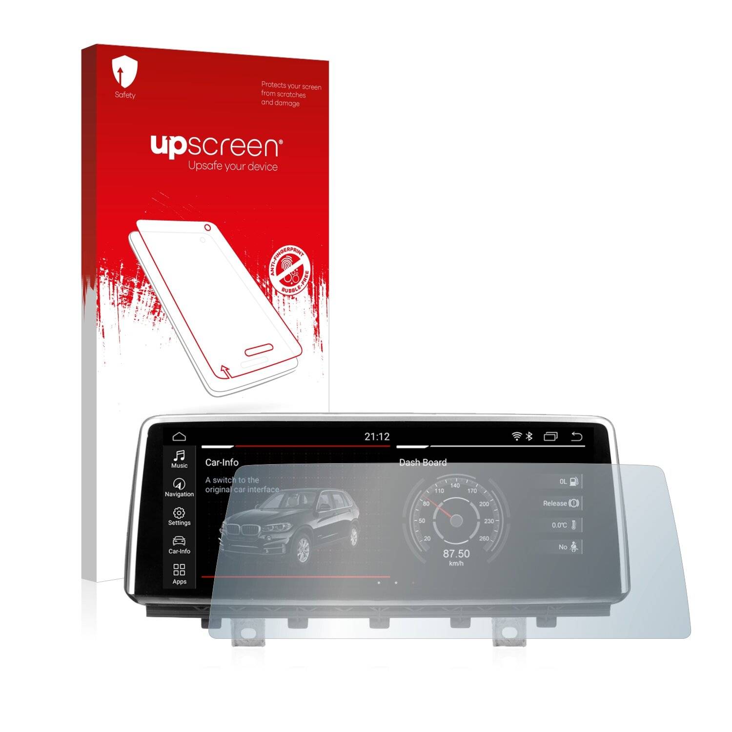 upscreen Scratch Shield Clear Premium Displayschutzfolie für BMW X5 F15 2013-2018