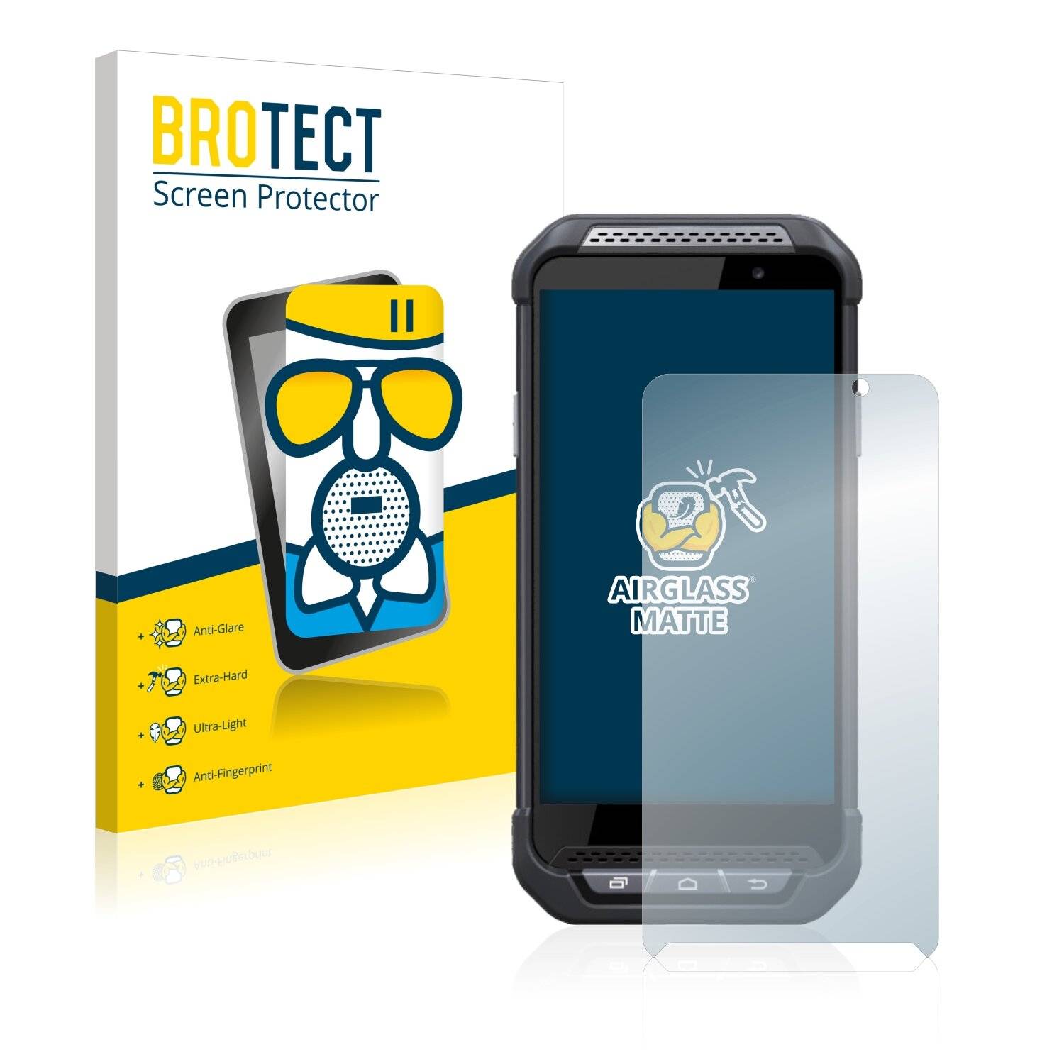 BROTECT AirGlass Matte Schutzglas Folie für Point Mobile