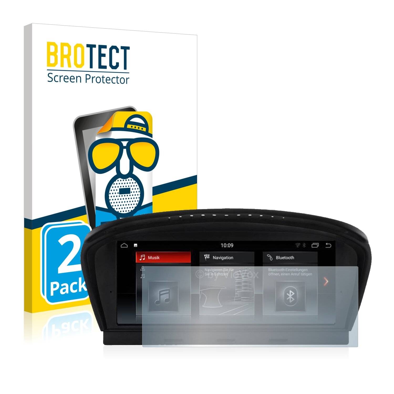 2x BROTECT Matte Displayschutzfolie für BMW 3 E90 2005-2008 VioVox 8210 8.8 - Entspiegelt,