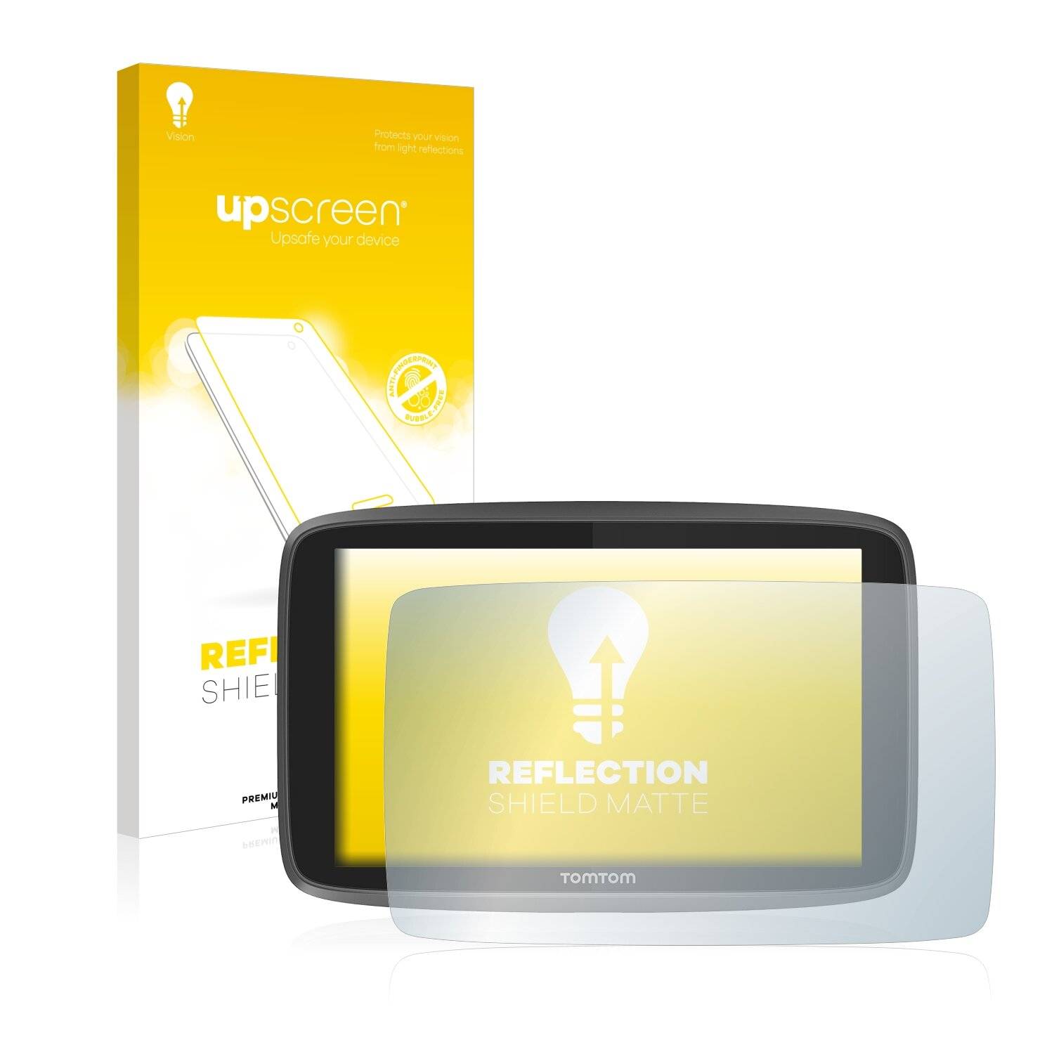upscreen Reflection Shield Matte Premium Displayschutzfolie für TomTom Go Professional