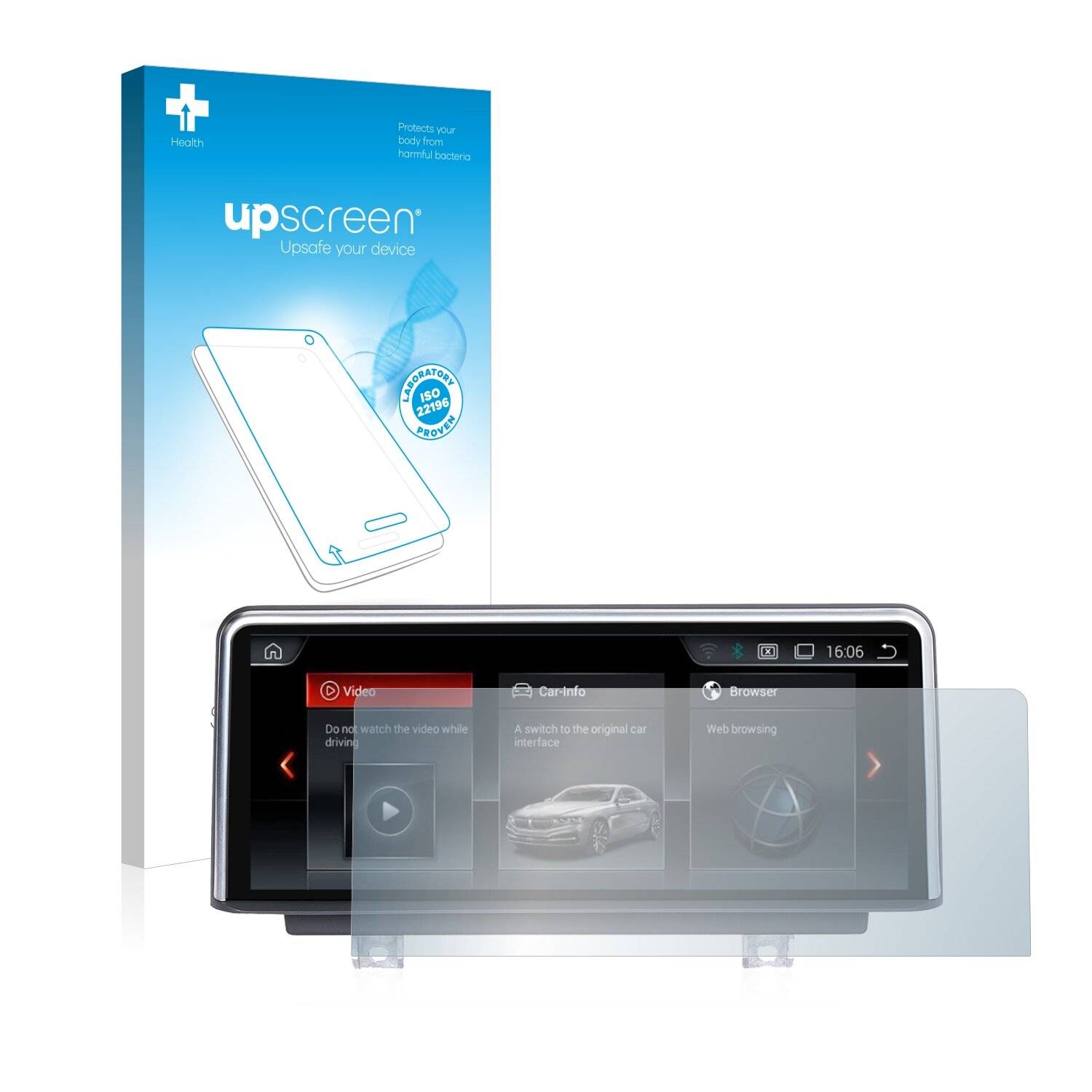 upscreen Bacteria Shield Clear Premium Antibakterielle Displayschutzfolie für BMW 2 F45