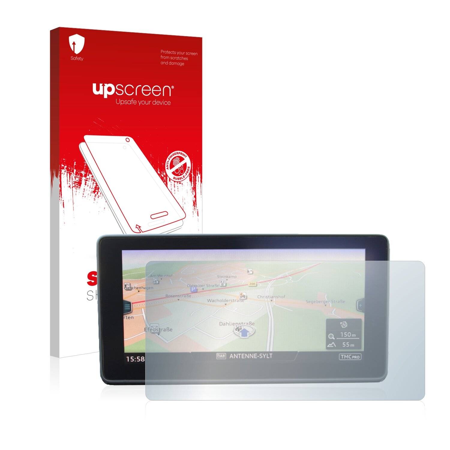 upscreen Scratch Shield Clear Premium Displayschutzfolie für Audi R8 4S 2015-2018