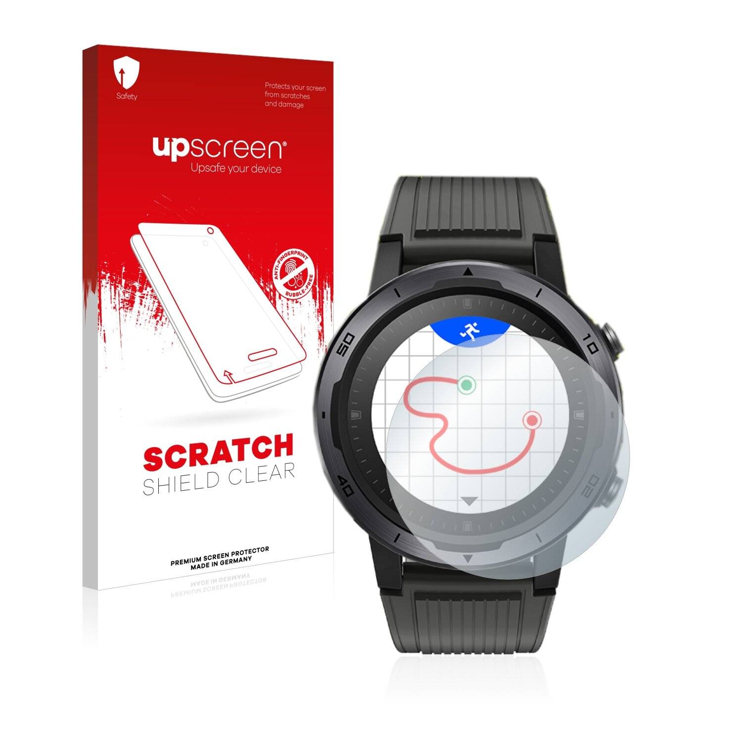 upscreen Scratch Shield Clear Premium Displayschutzfolie für Letsfit