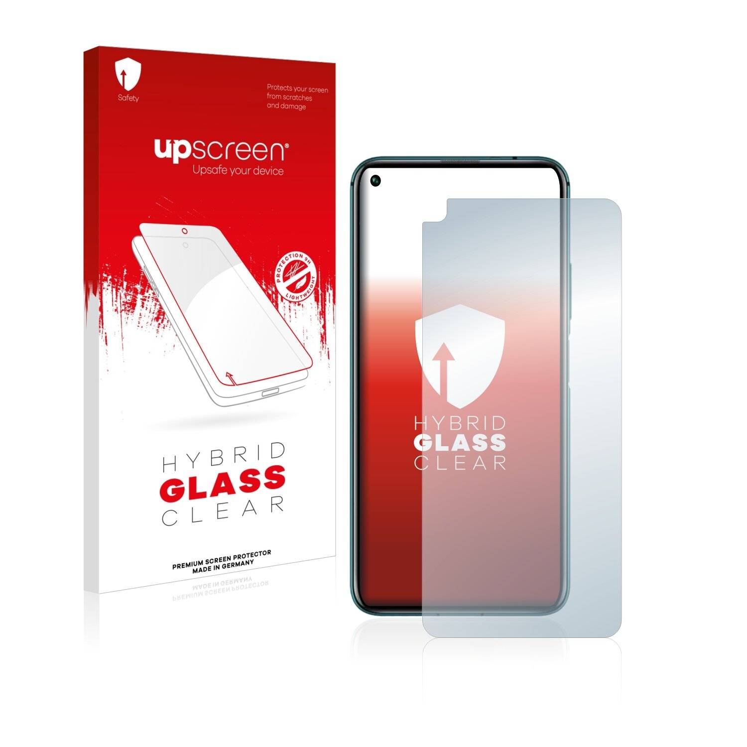upscreen Hybrid Glass Clear Premium Schutzglas Folie für Honor