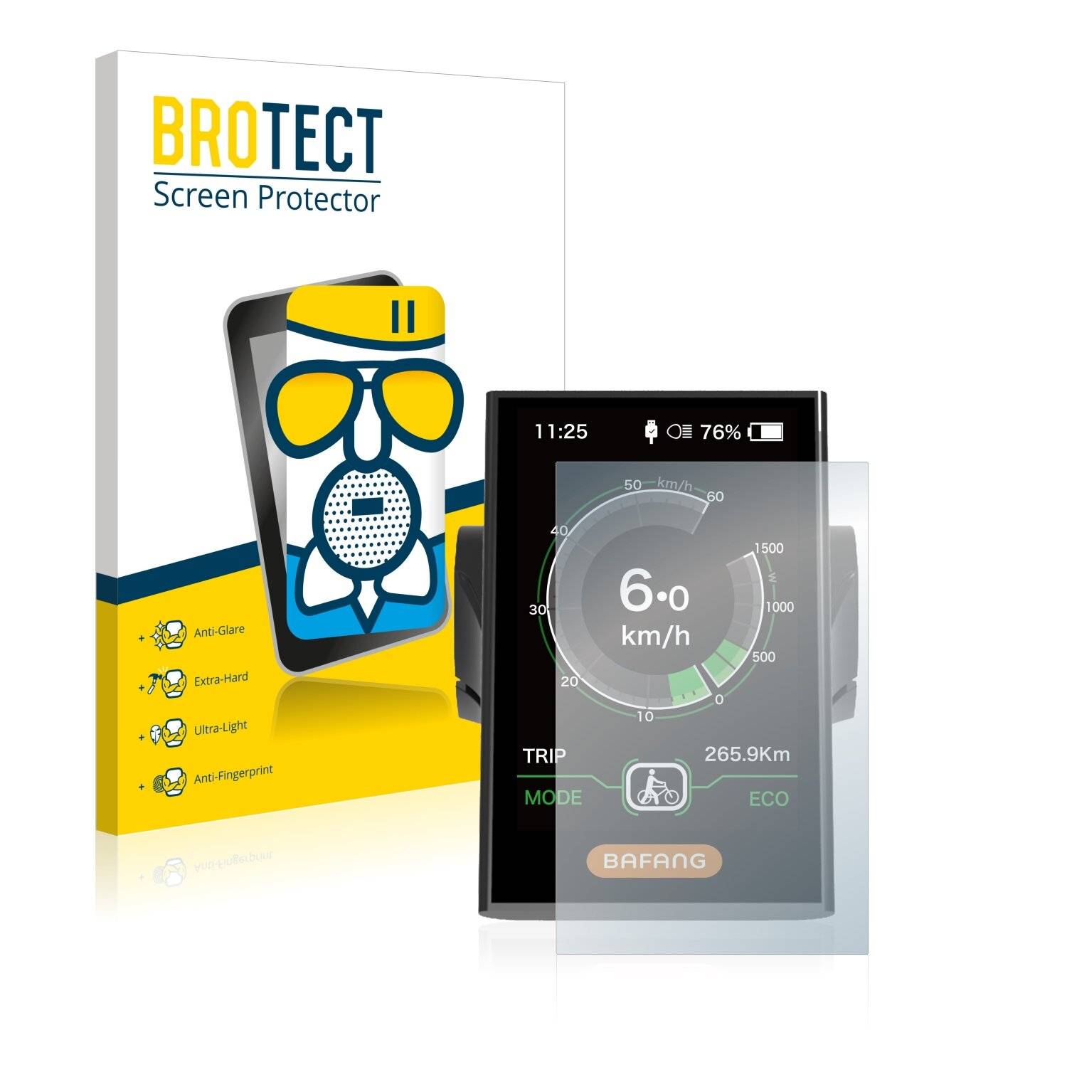 BROTECT AirGlass Matte Schutzglas Folie für Bafang DP