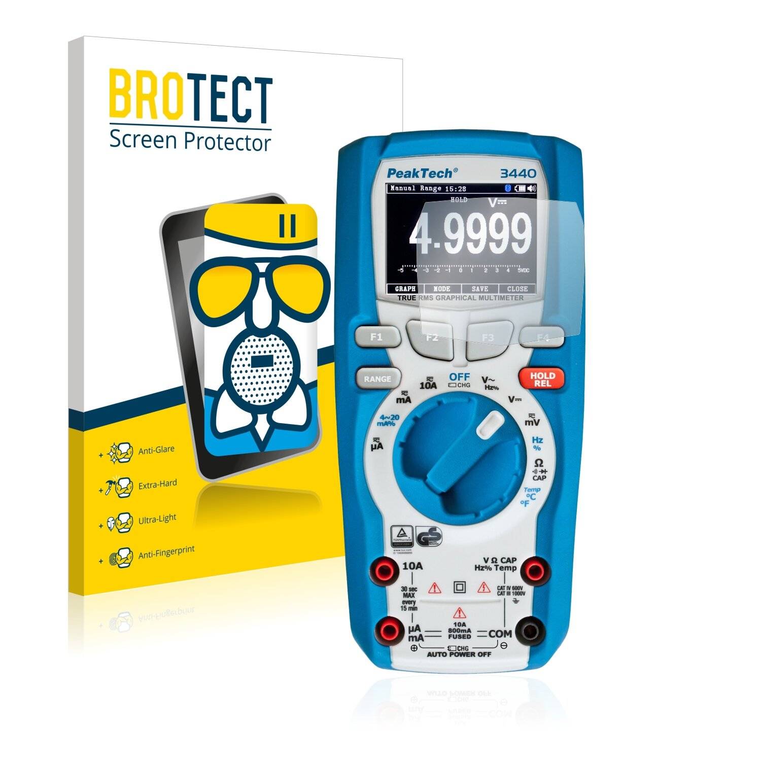 BROTECT AirGlass Matte Schutzglas Folie für PeakTech