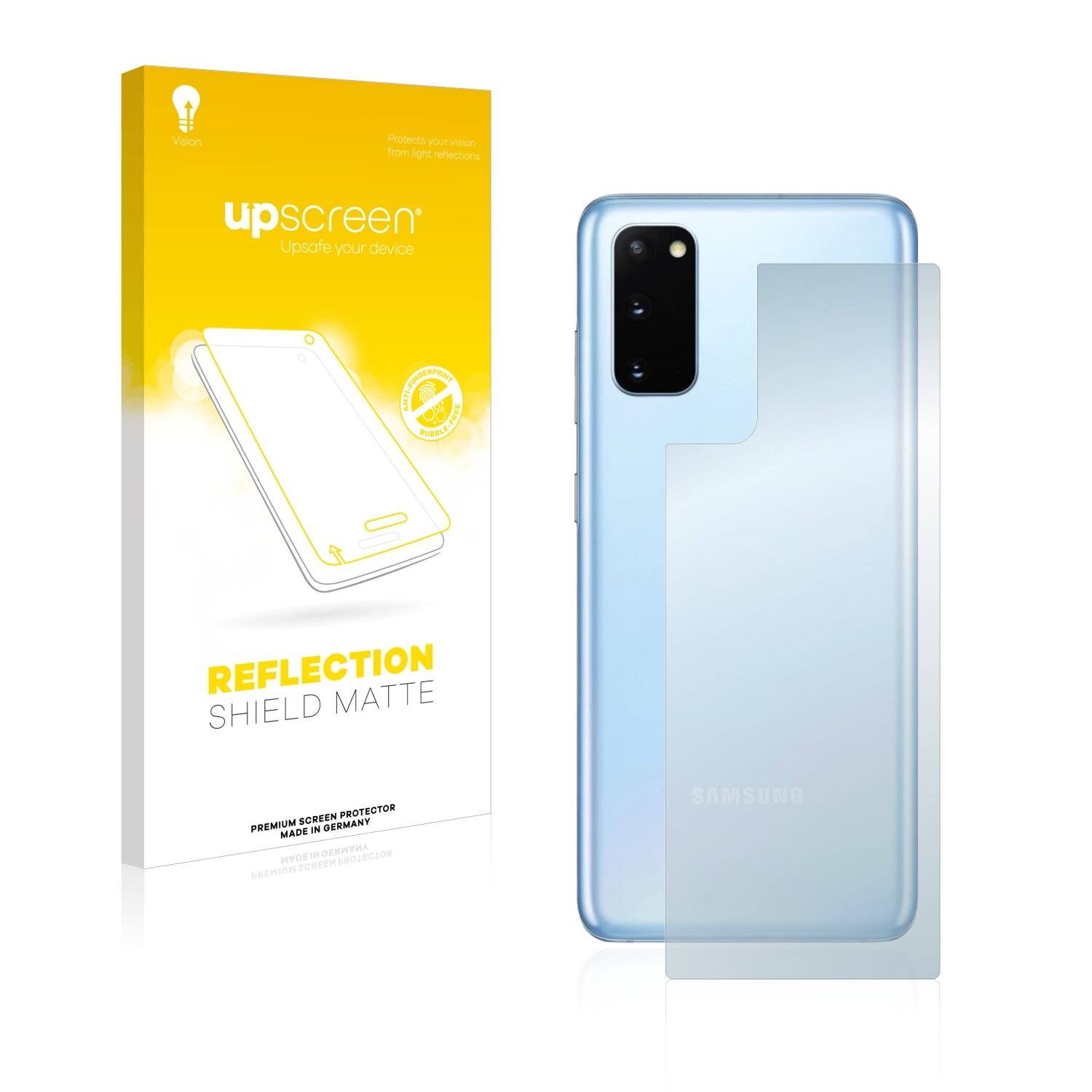 upscreen Reflection Shield Matte Premium Displayschutzfolie für Samsung Galaxy S20 5G