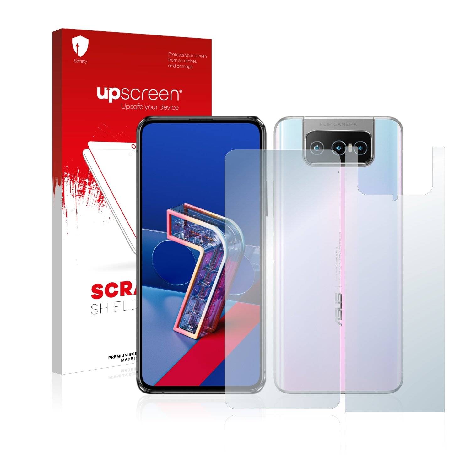 upscreen Scratch Shield Clear Premium Displayschutzfolie für Asus Zenfone 7 Pro ZS671KS