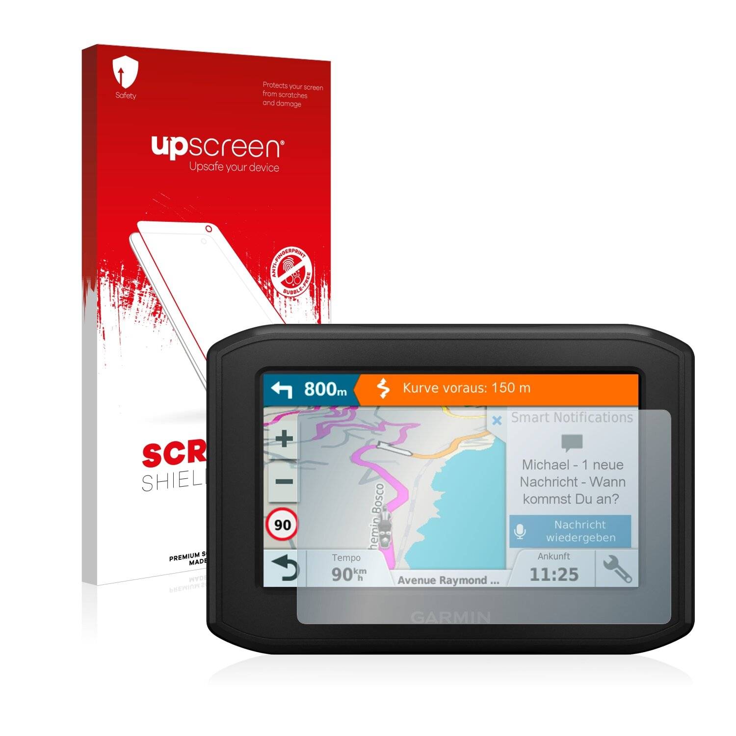 upscreen Scratch Shield Clear Premium Displayschutzfolie für Garmin zumo