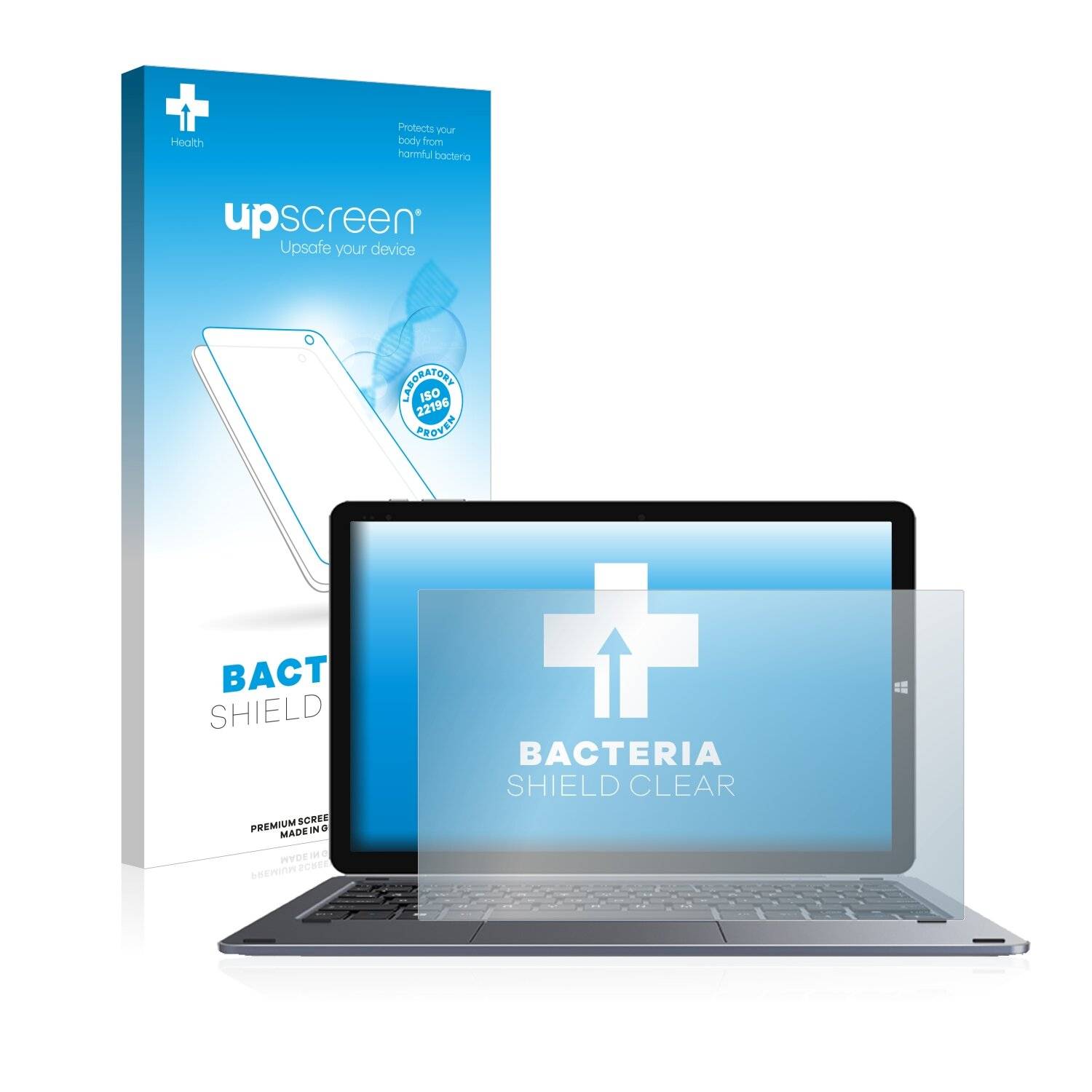 upscreen Bacteria Shield Clear Premium Antibakterielle Displayschutzfolie für Chuwi HeroBook