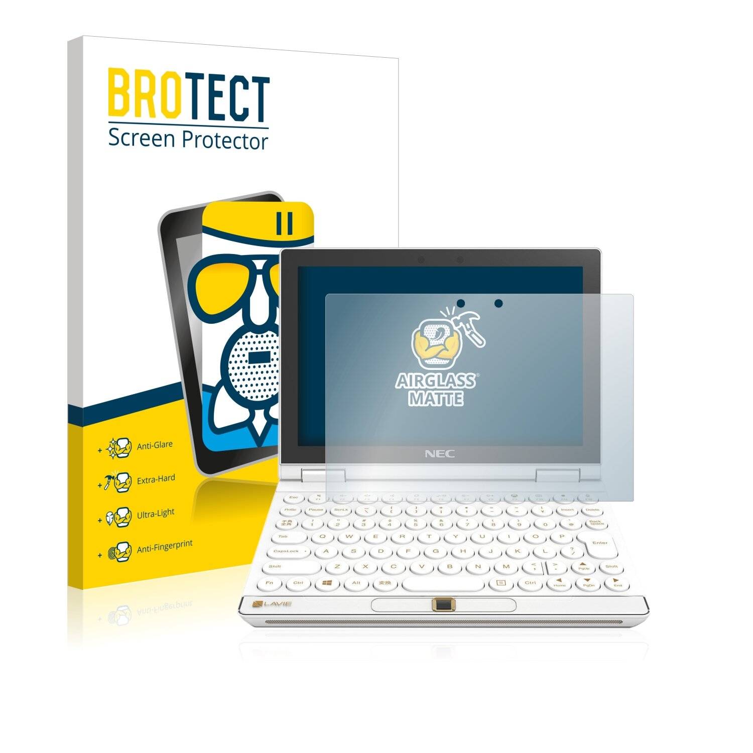 BROTECT AirGlass Matte Schutzglas Folie für Lenovo Nec Lavie