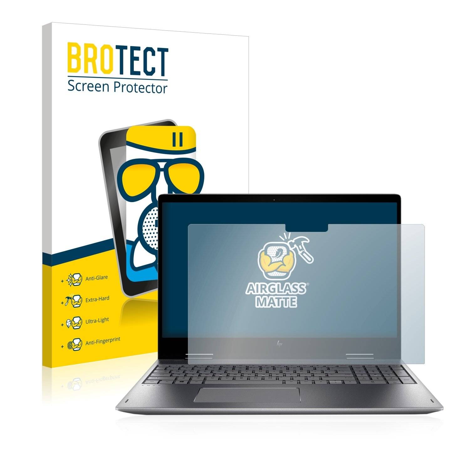 BROTECT AirGlass Matte Schutzglas Folie für HP Envy x360