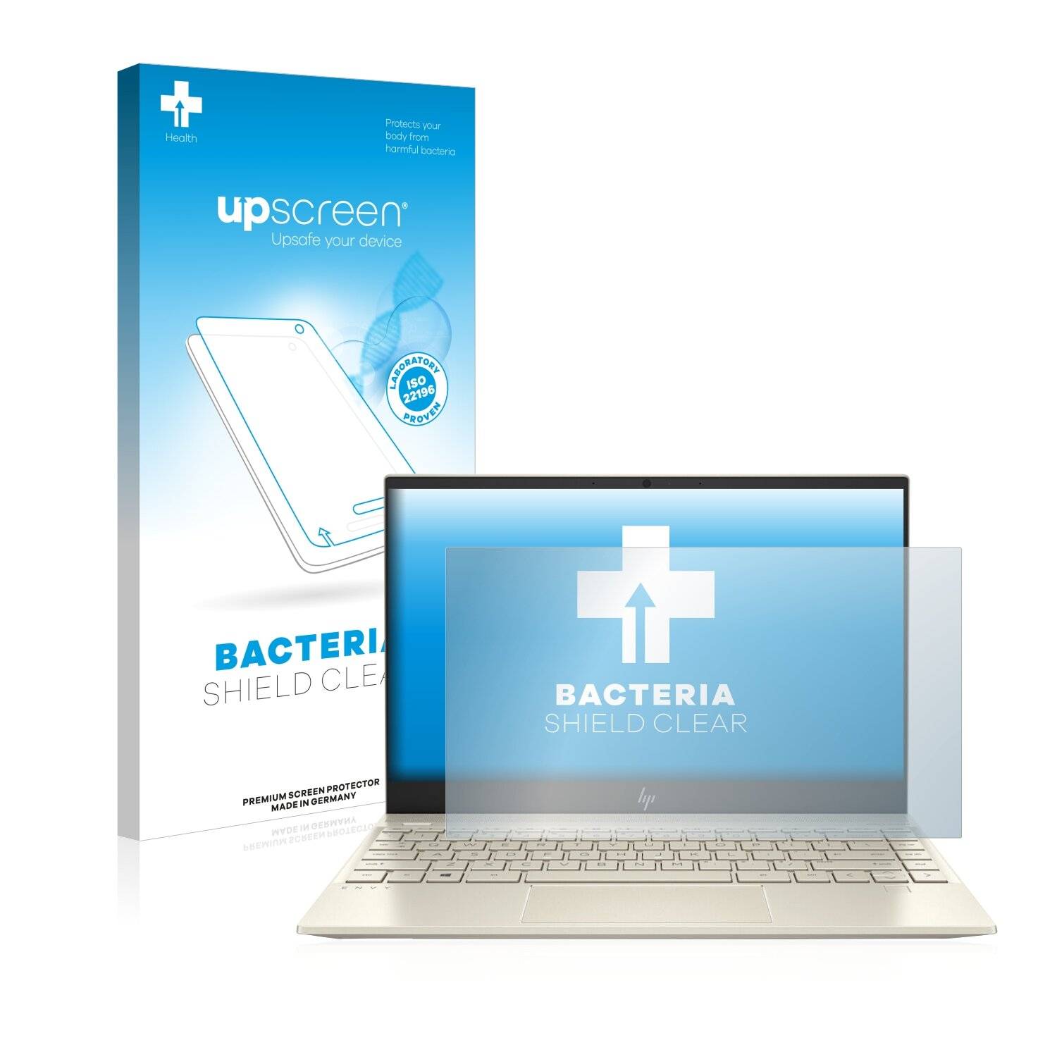 upscreen Bacteria Shield Clear Premium Antibakterielle Displayschutzfolie für HP Envy
