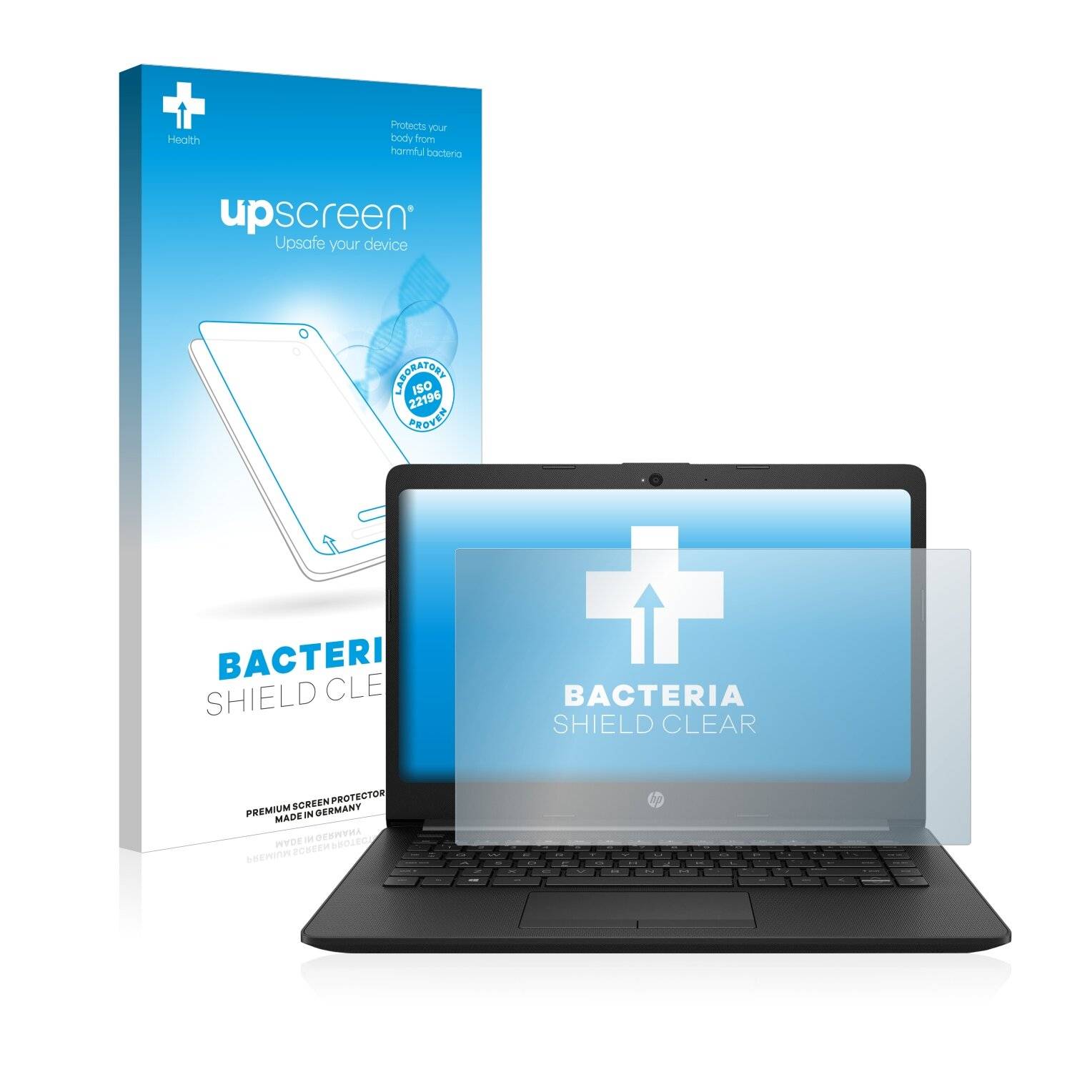 upscreen Bacteria Shield Clear Premium Antibakterielle Displayschutzfolie für HP