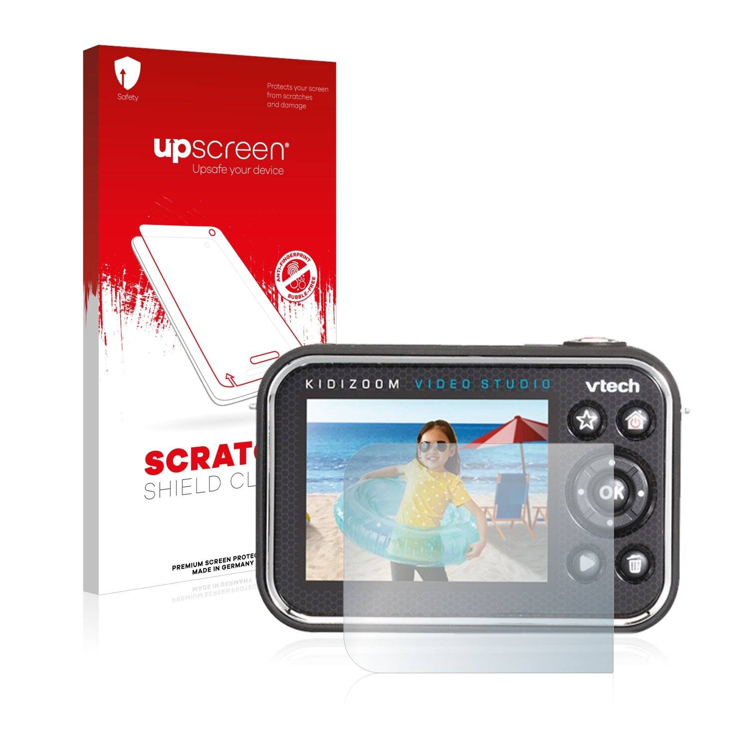 upscreen Scratch Shield Clear Premium Displayschutzfolie für Vtech Kidizoom Video Studio