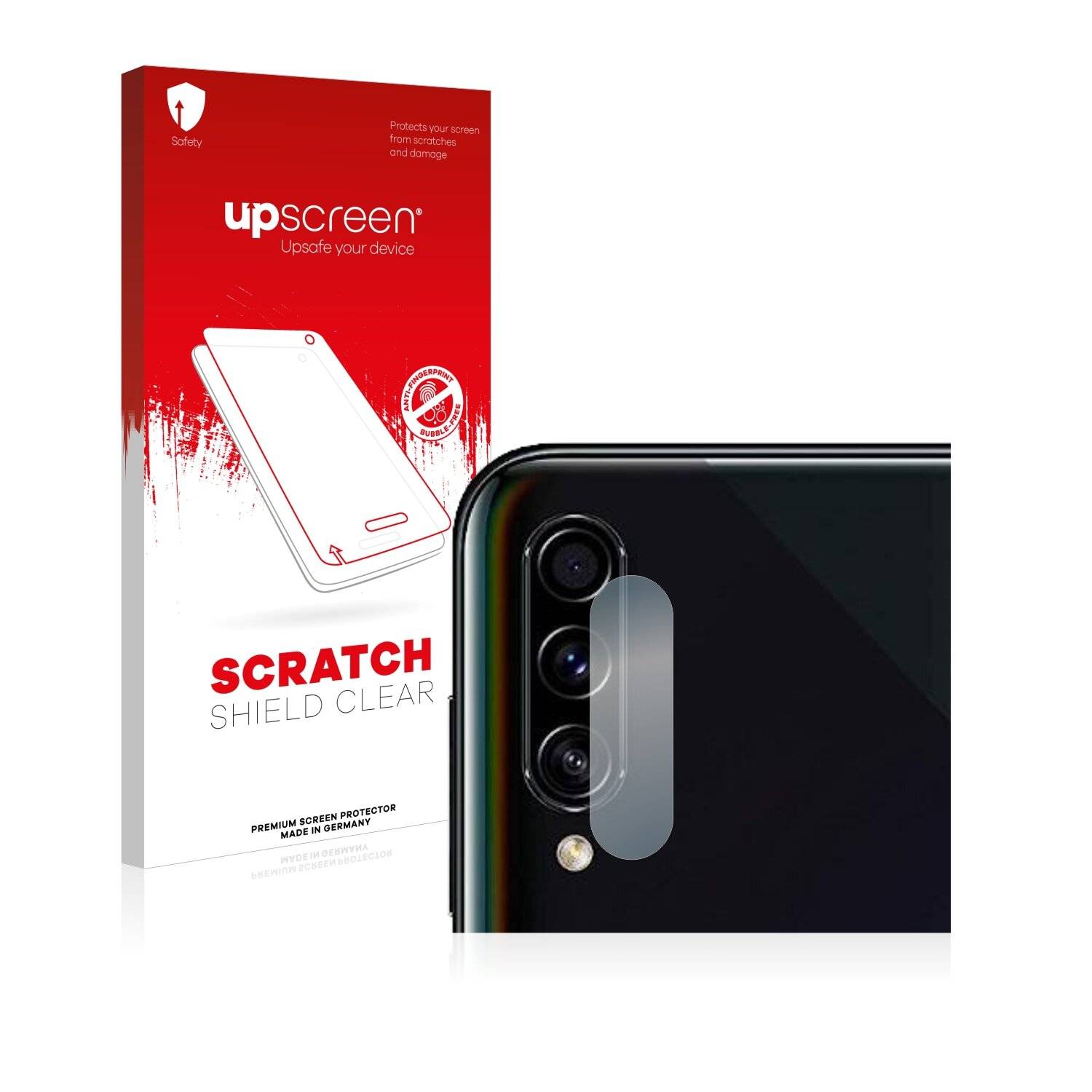 upscreen Scratch Shield Clear Premium Displayschutzfolie für Samsung Galaxy A50s (NUR