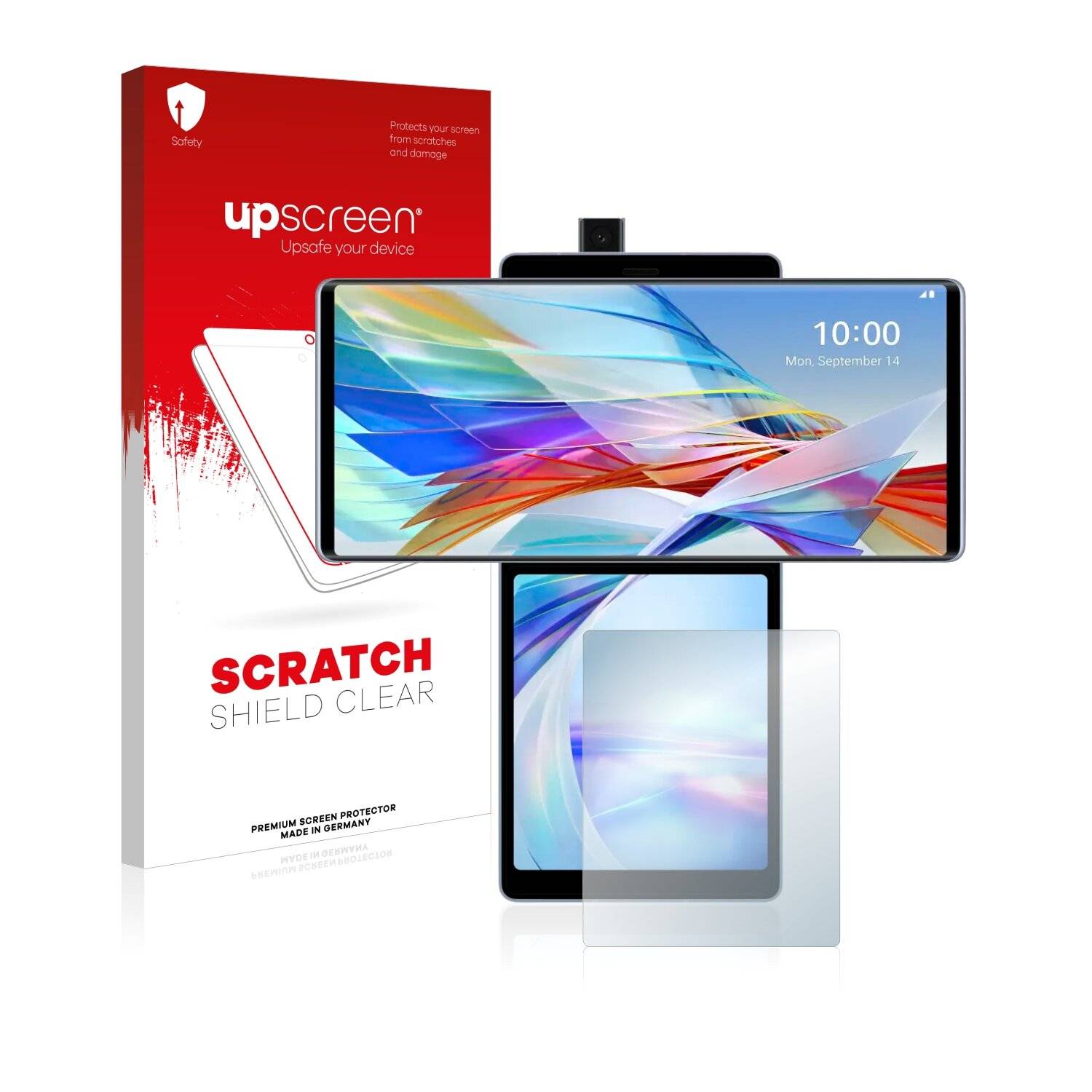 upscreen Scratch Shield Clear Premium Displayschutzfolie für LG Wing (Hinteres