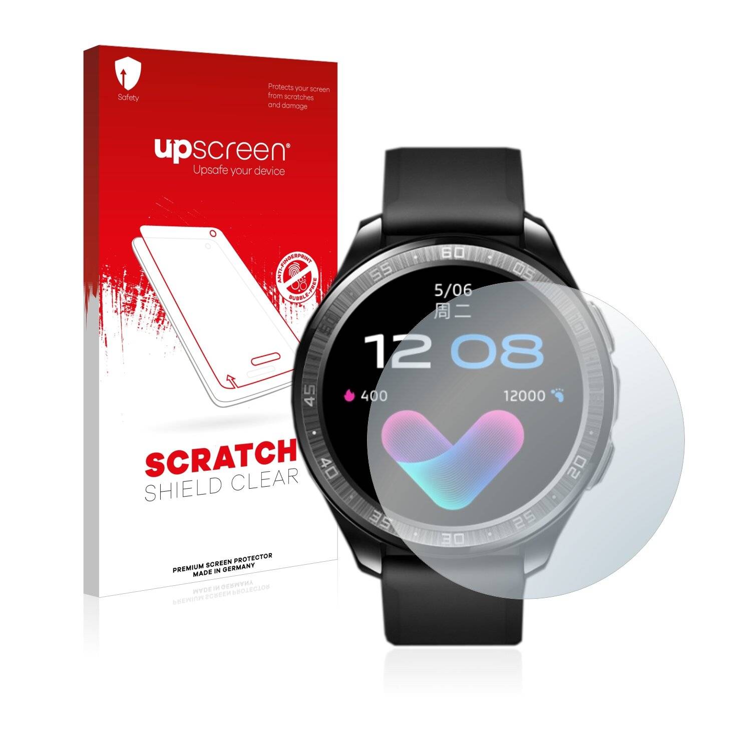 upscreen Scratch Shield Clear Premium Displayschutzfolie für Vivo Watch (46