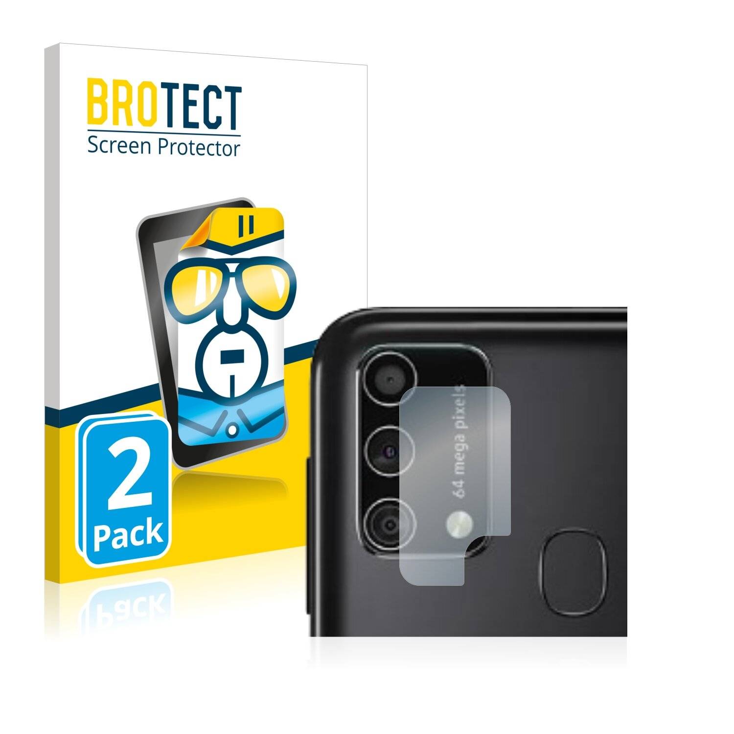 2x BROTECT HD-Clear Displayschutzfolie für Samsung Galaxy M21s (NUR