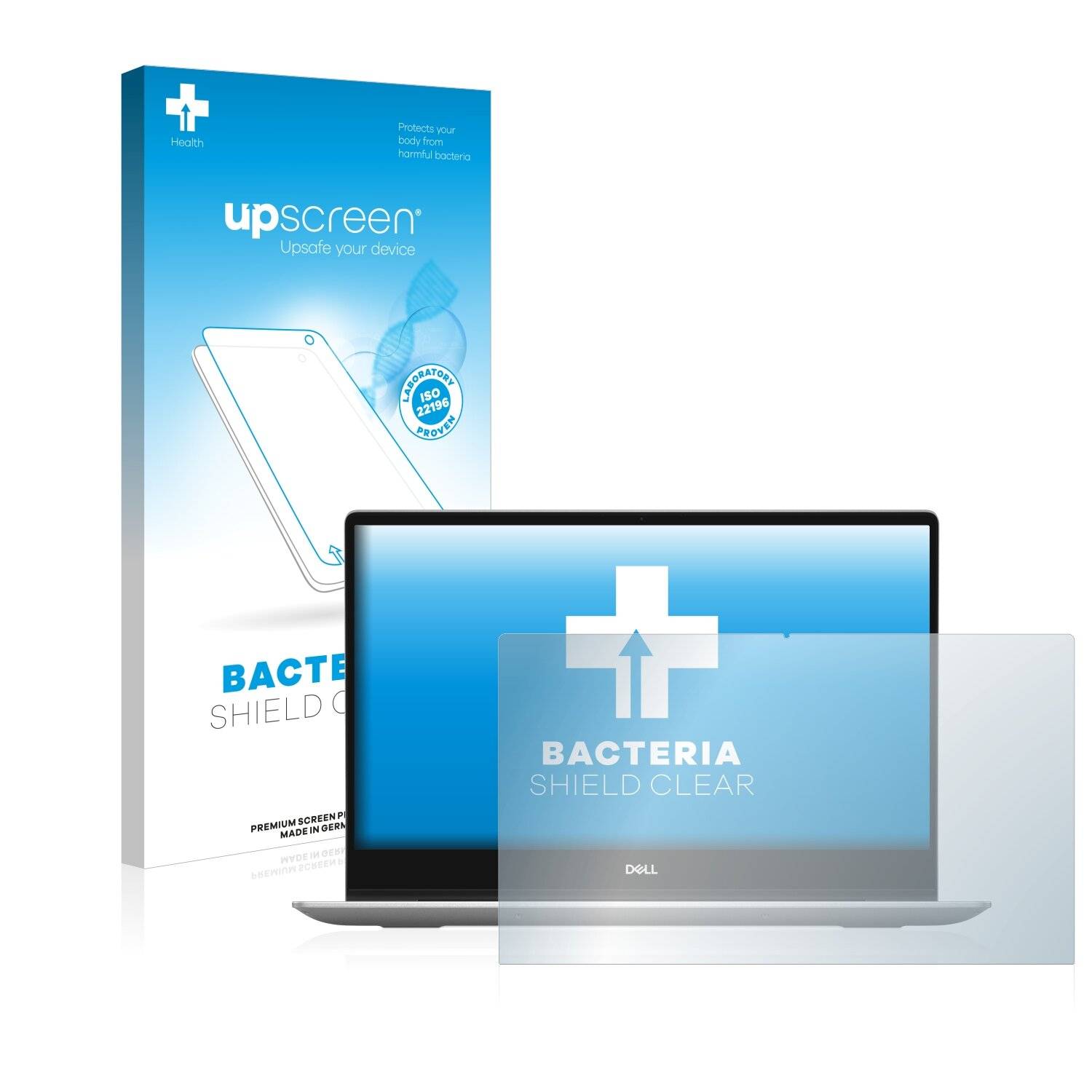 upscreen Bacteria Shield Clear Premium Antibakterielle Displayschutzfolie für Dell Inspiron