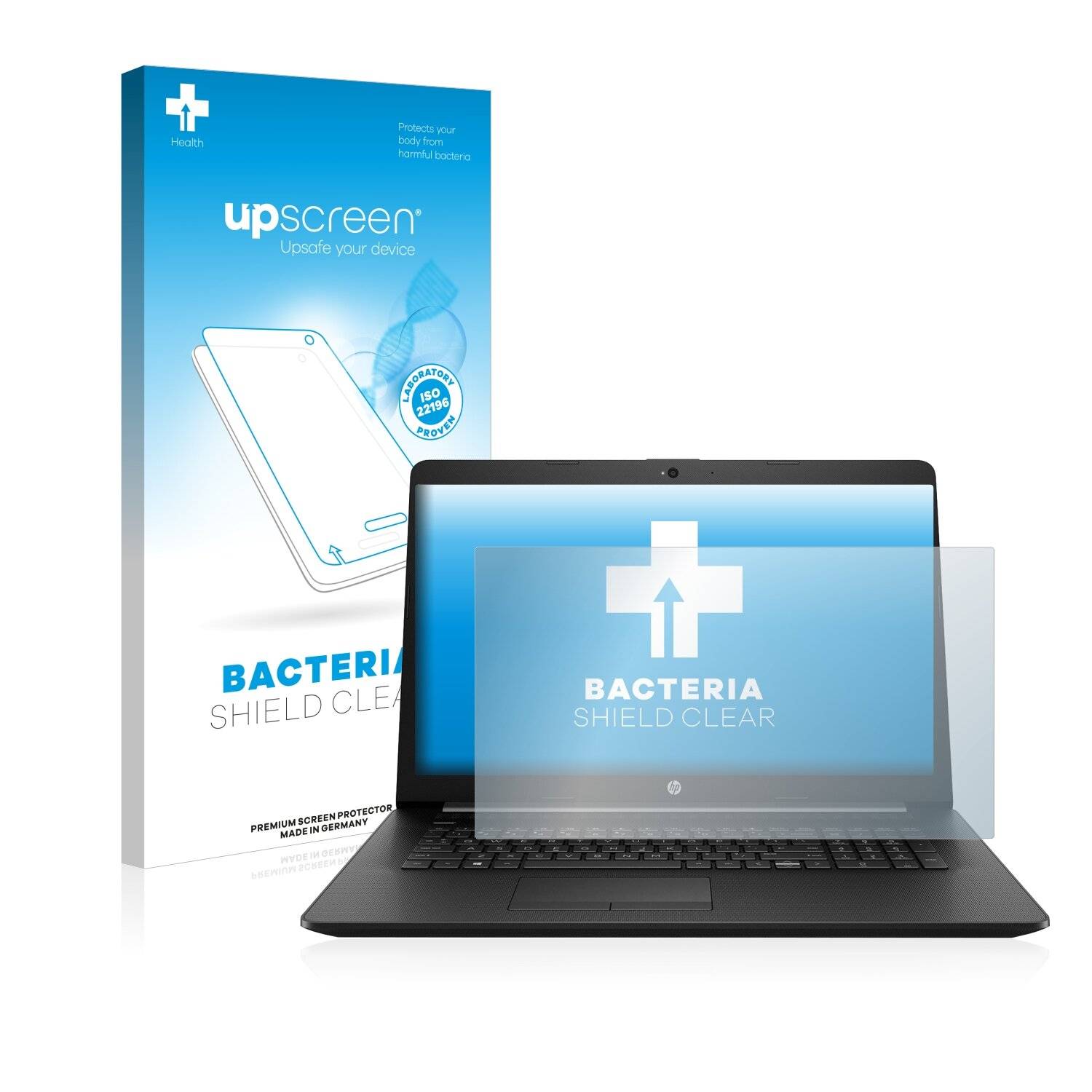 upscreen Bacteria Shield Clear Premium Antibakterielle Displayschutzfolie für HP