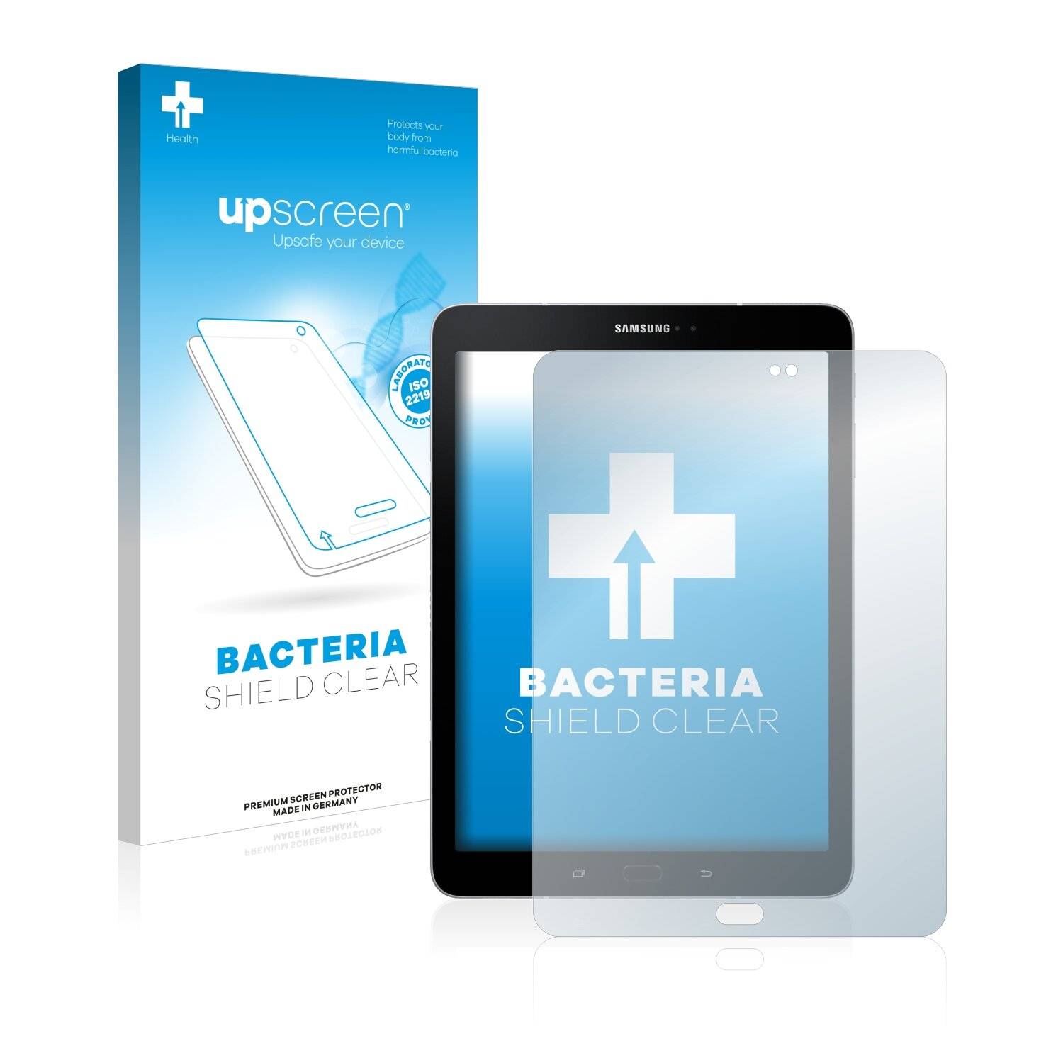 upscreen Bacteria Shield Clear Premium Antibakterielle Displayschutzfolie für Samsung Galaxy