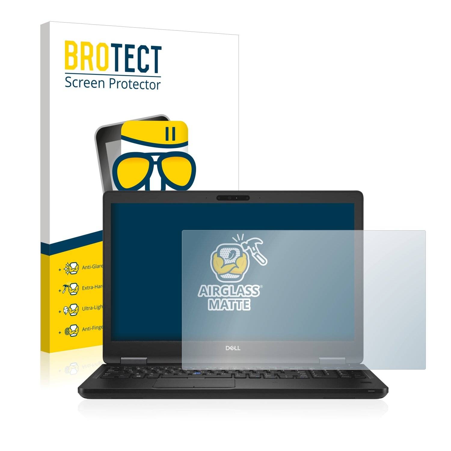 BROTECT AirGlass Matte Schutzglas Folie für Dell Latitude