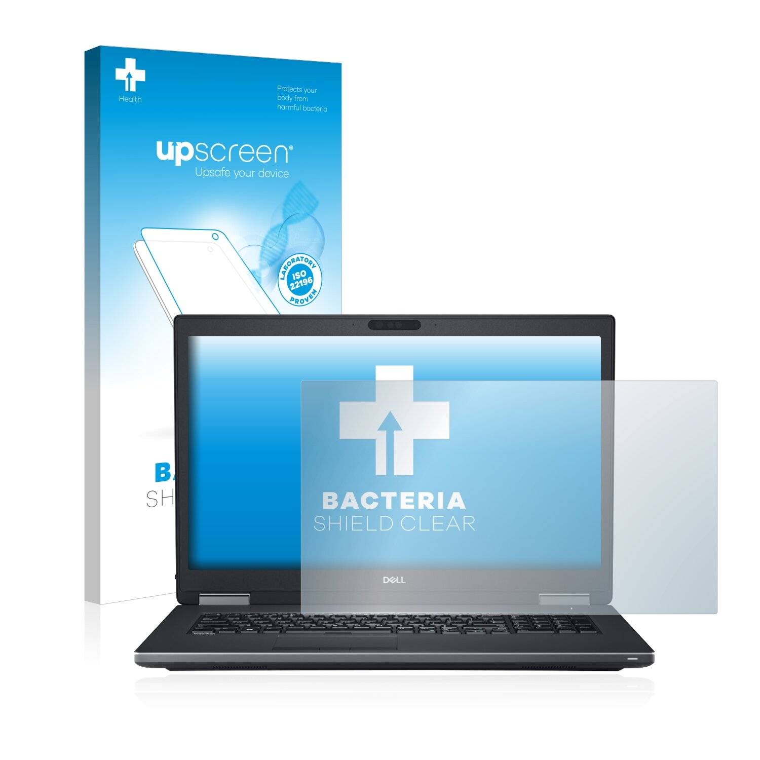 upscreen Bacteria Shield Clear Premium Antibakterielle Displayschutzfolie für Dell Precision