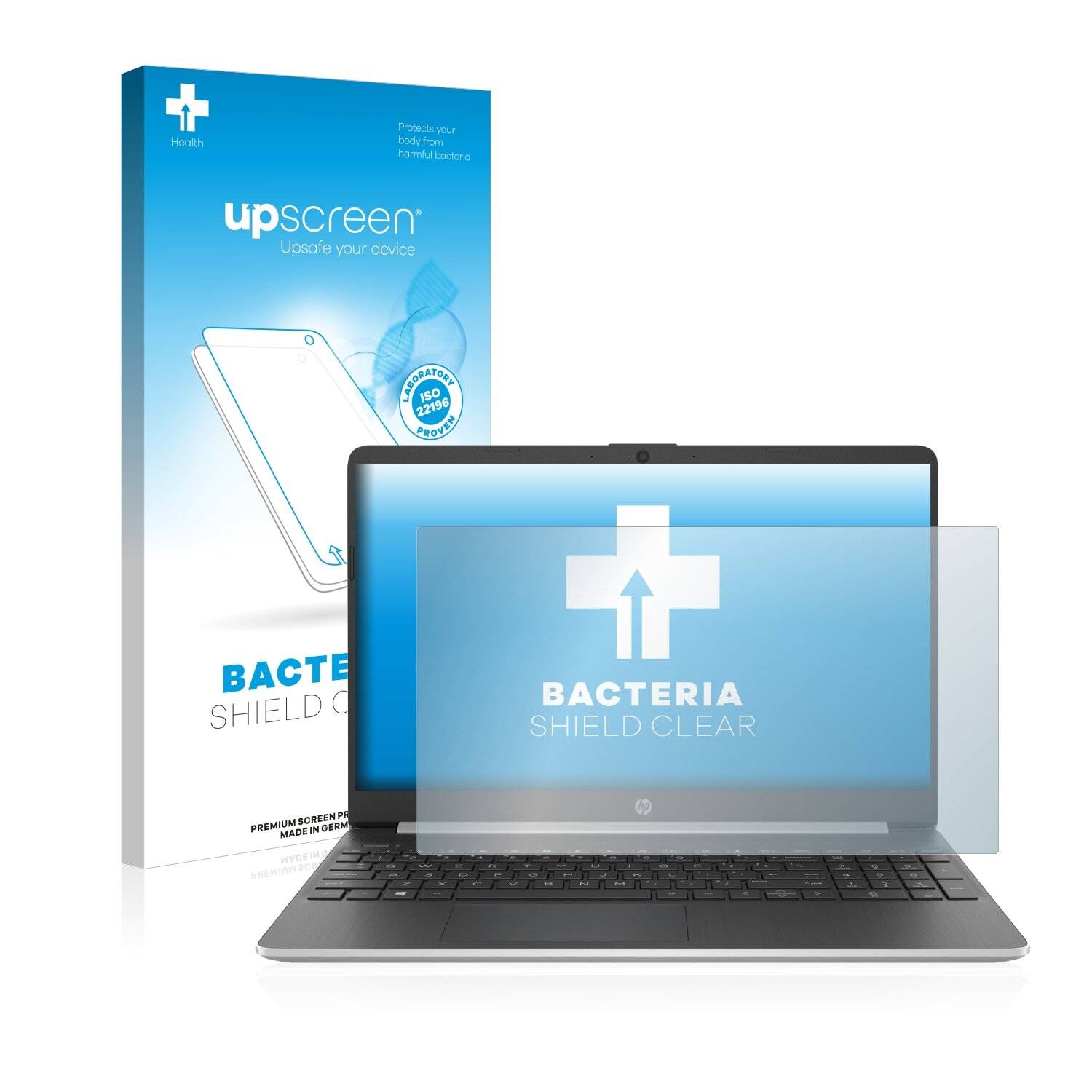 upscreen Bacteria Shield Clear Premium Antibakterielle Displayschutzfolie für HP