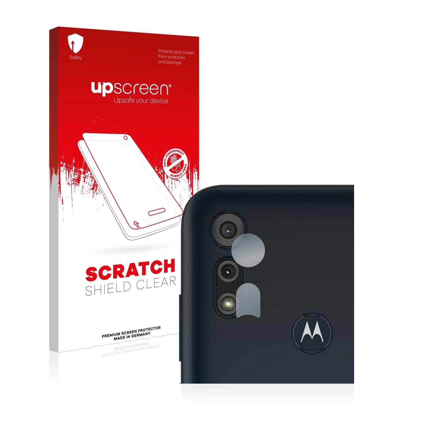 upscreen Scratch Shield Clear Premium Displayschutzfolie für Motorola Moto E6s (NUR