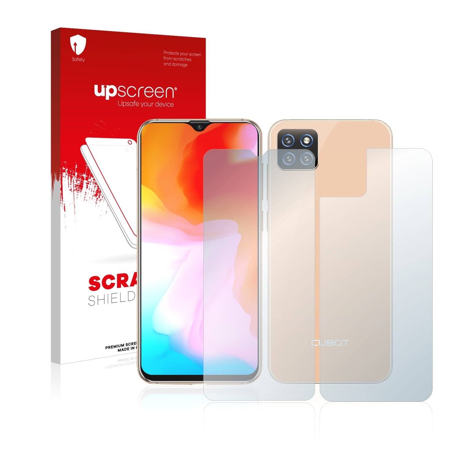 upscreen Scratch Shield Clear Premium Displayschutzfolie für Cubot X20 Pro (Vorder +