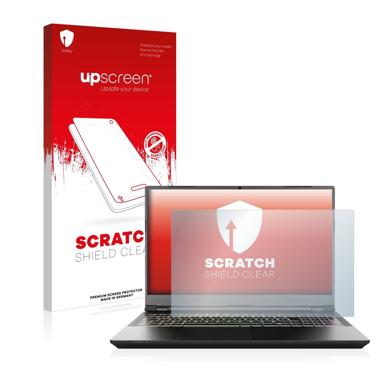 upscreen Scratch Shield Clear Premium Displayschutzfolie für Schenker XMG Pro