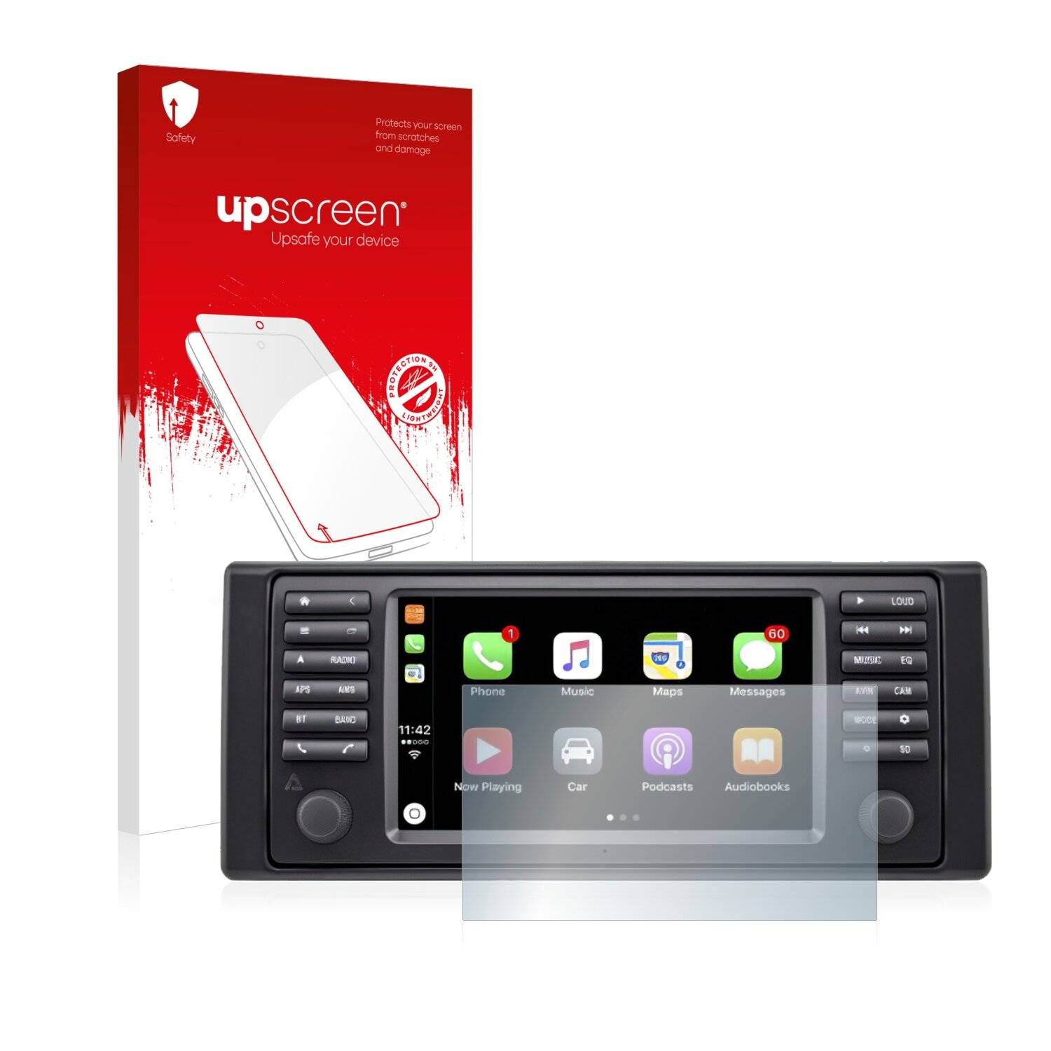 upscreen Hybrid Glass Clear Premium Schutzglas Folie für BMW 5 M5 1985-2019 Avin Avant