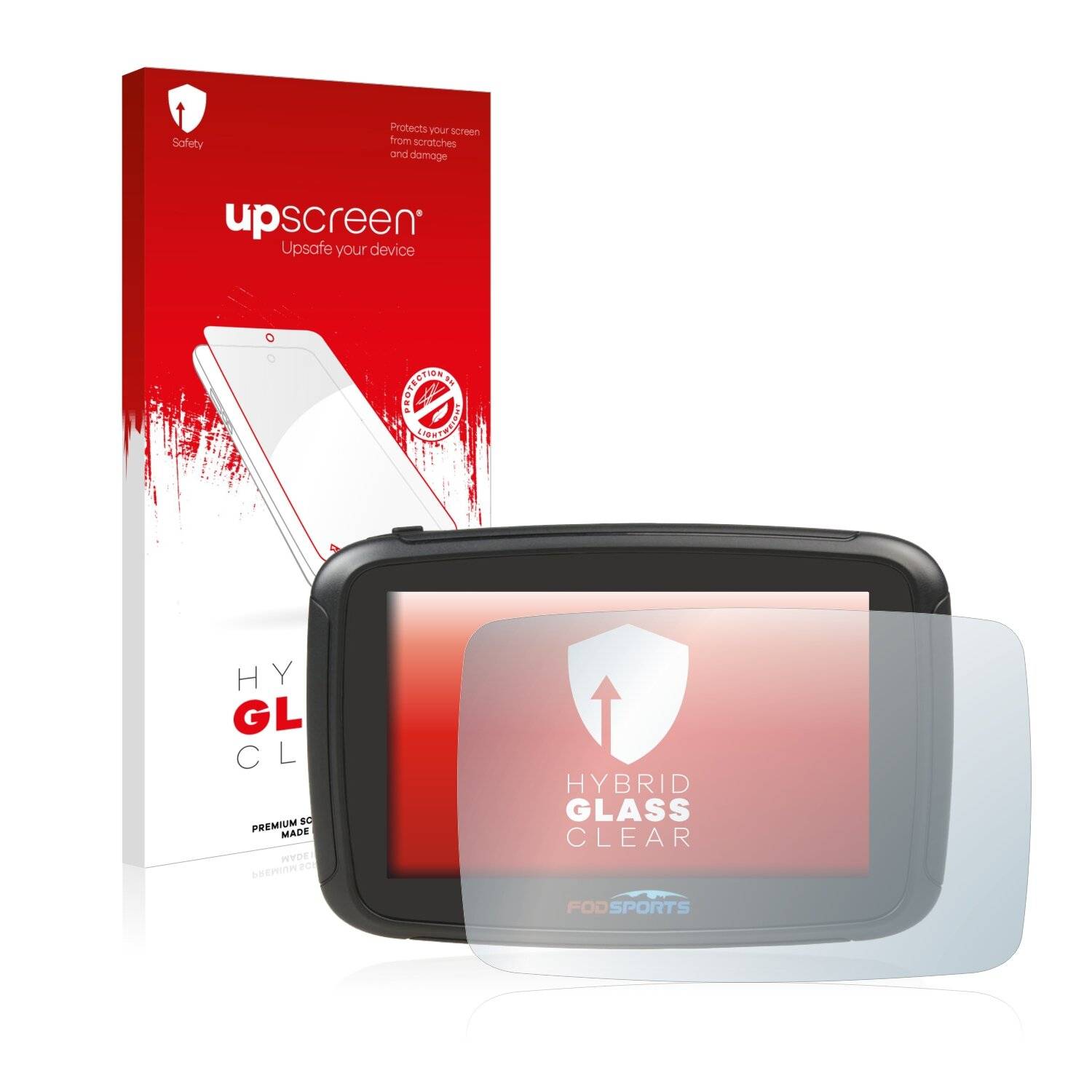 upscreen Hybrid Glass Clear Premium Schutzglas Folie für Fodsports M5S