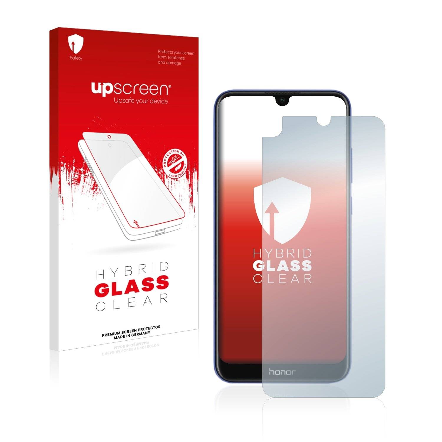 upscreen Hybrid Glass Clear Premium Schutzglas Folie für LG