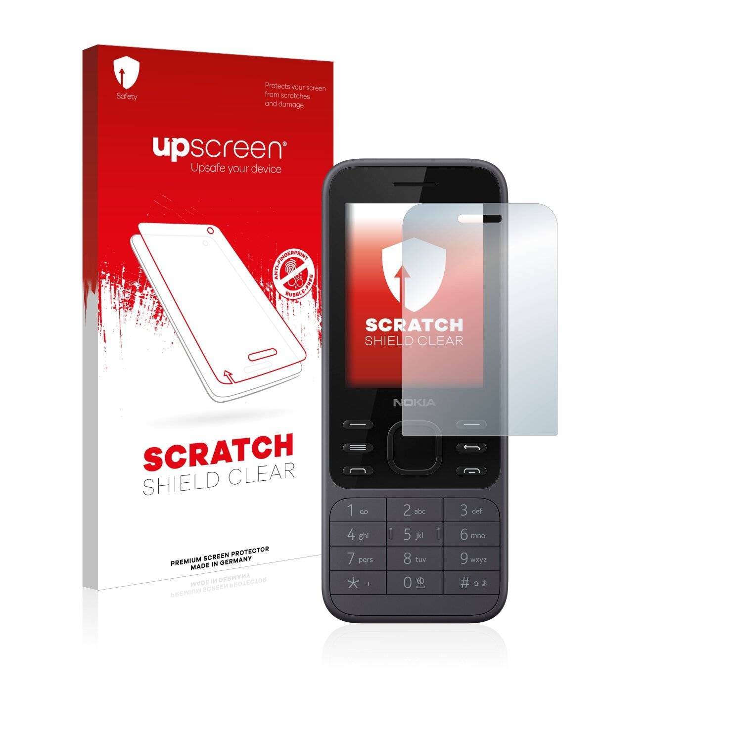 upscreen Scratch Shield Clear Premium Displayschutzfolie für Nokia 6300