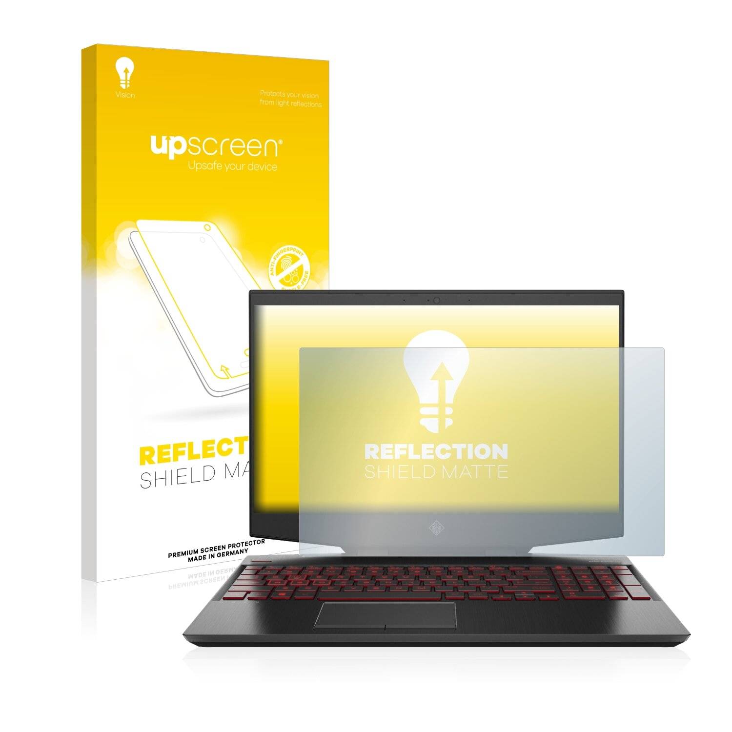 upscreen Reflection Shield Matte Premium Displayschutzfolie für HP Omen