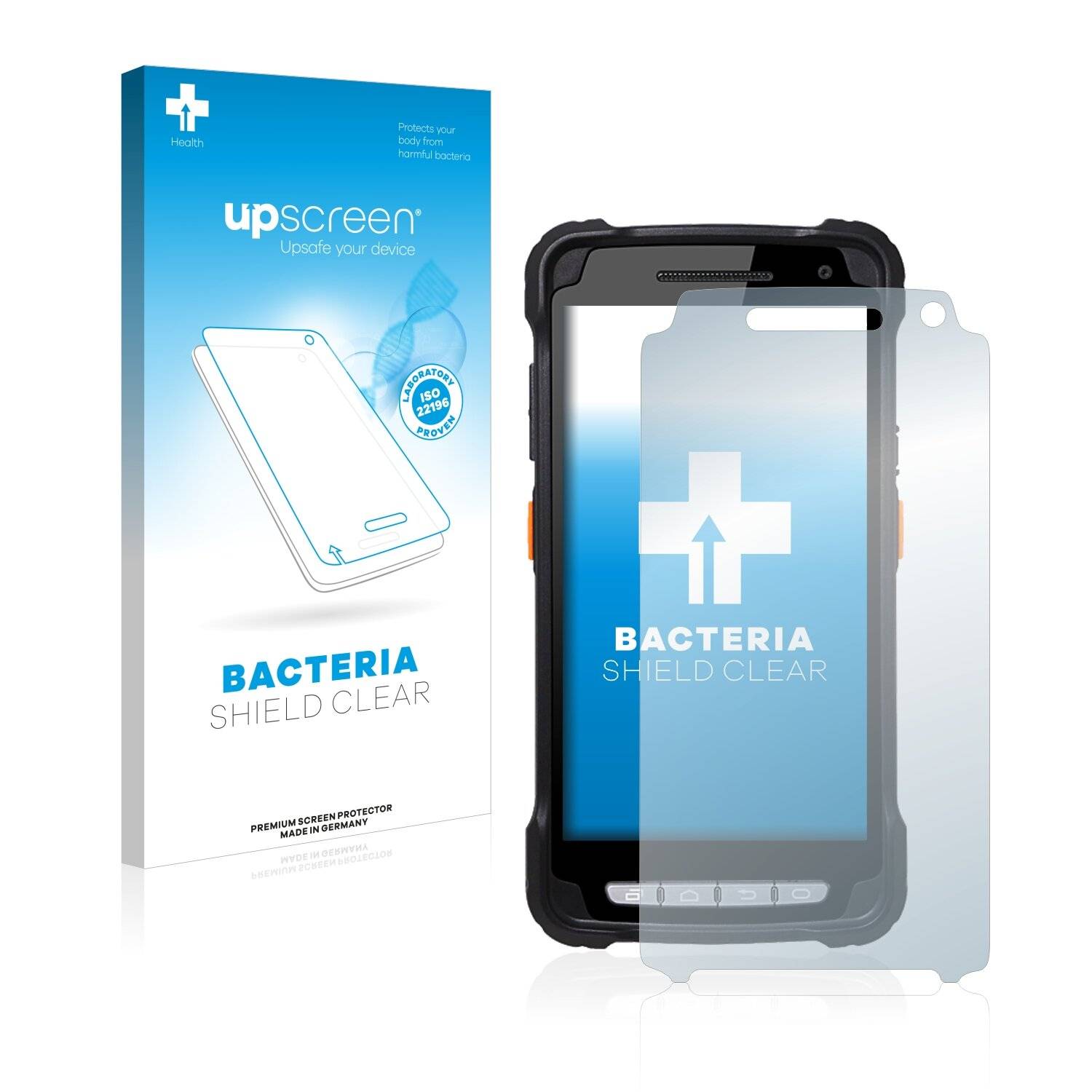 upscreen Bacteria Shield Clear Premium Antibakterielle Displayschutzfolie für Point Mobile