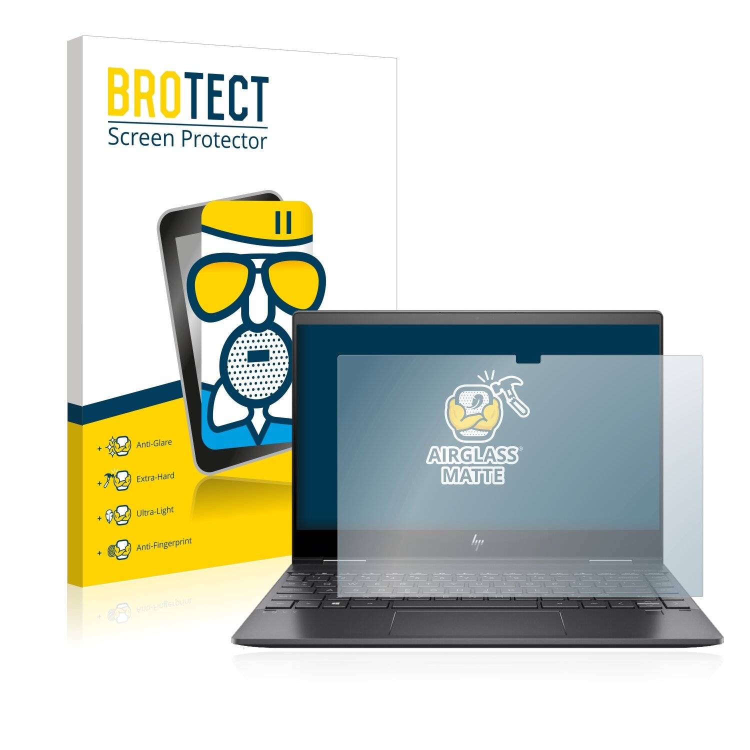 BROTECT AirGlass Matte Schutzglas Folie für HP Envy x360