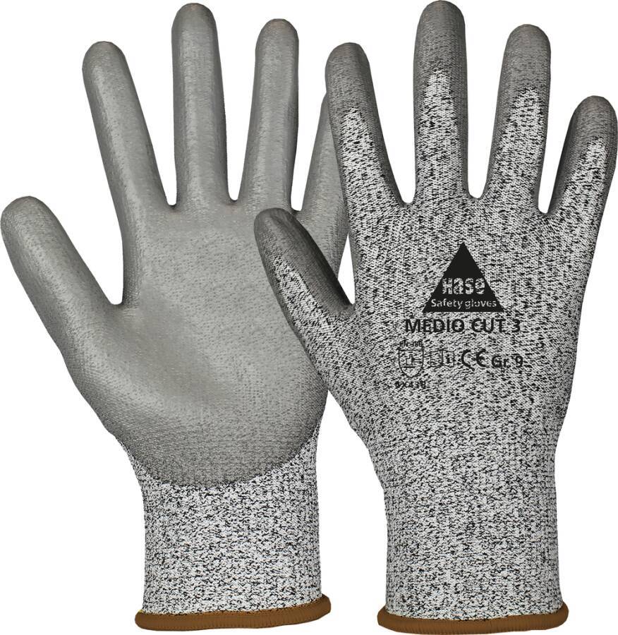 Schnittschutzhandschuh Medio Cut 3 508430-09 Größe 09 Farbe grau Trägermaterial HPPE-Faser Gauge 13 Mat.-Stärke - mm B