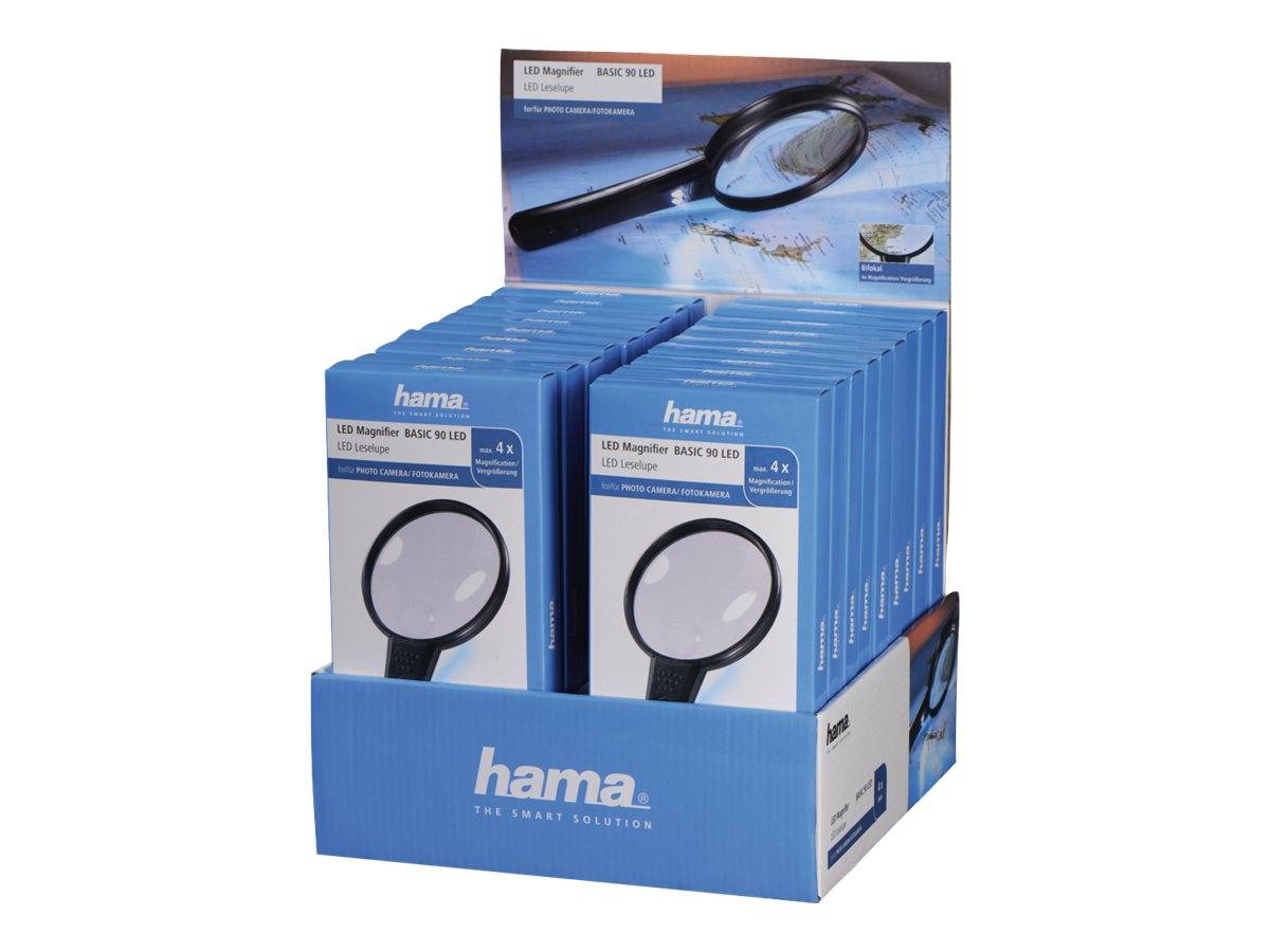 Hama "Basic 90 LED" - Leuchtlupe (Packung mit