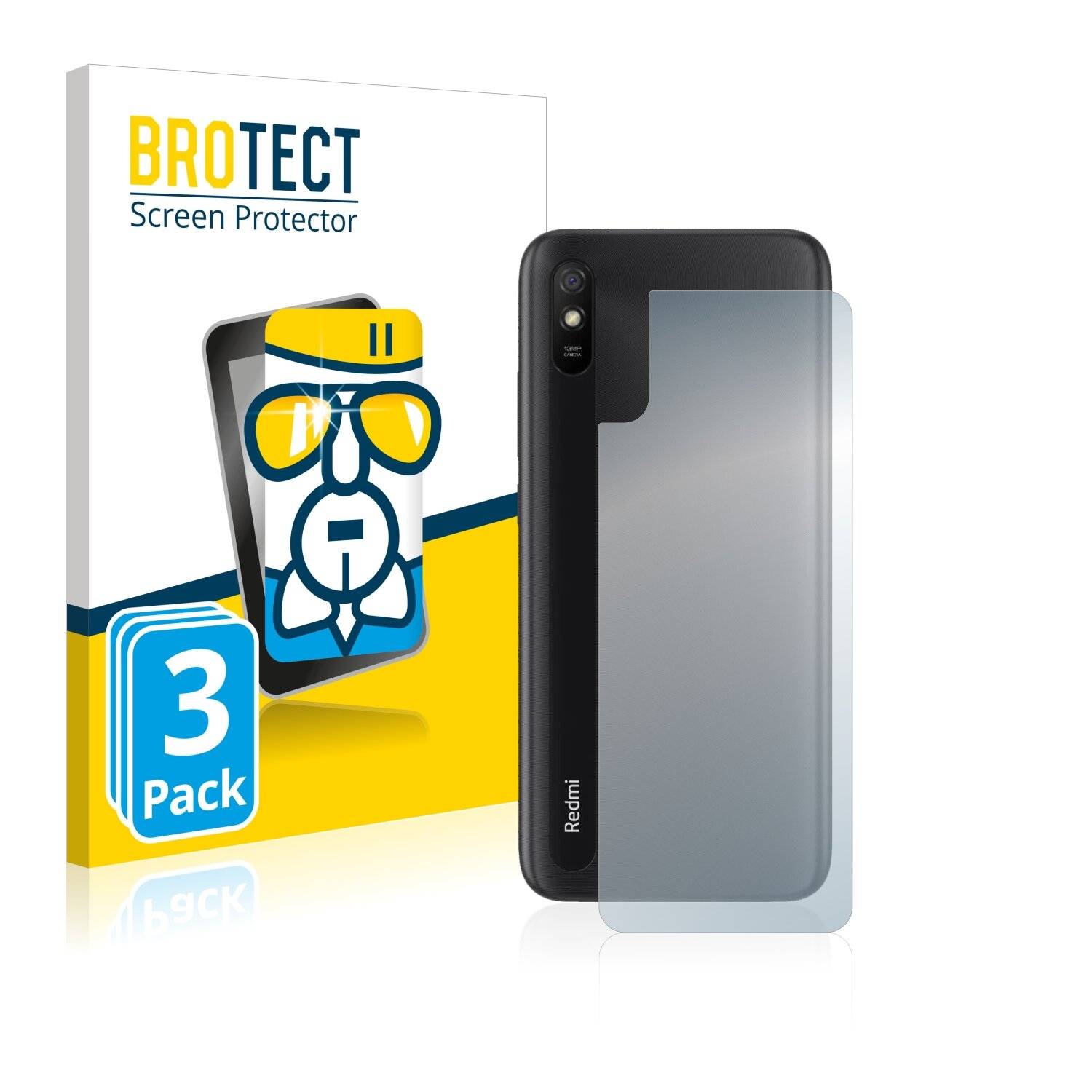 3x BROTECT AirGlass Schutzglas Folie für Xiaomi Redmi 9A
