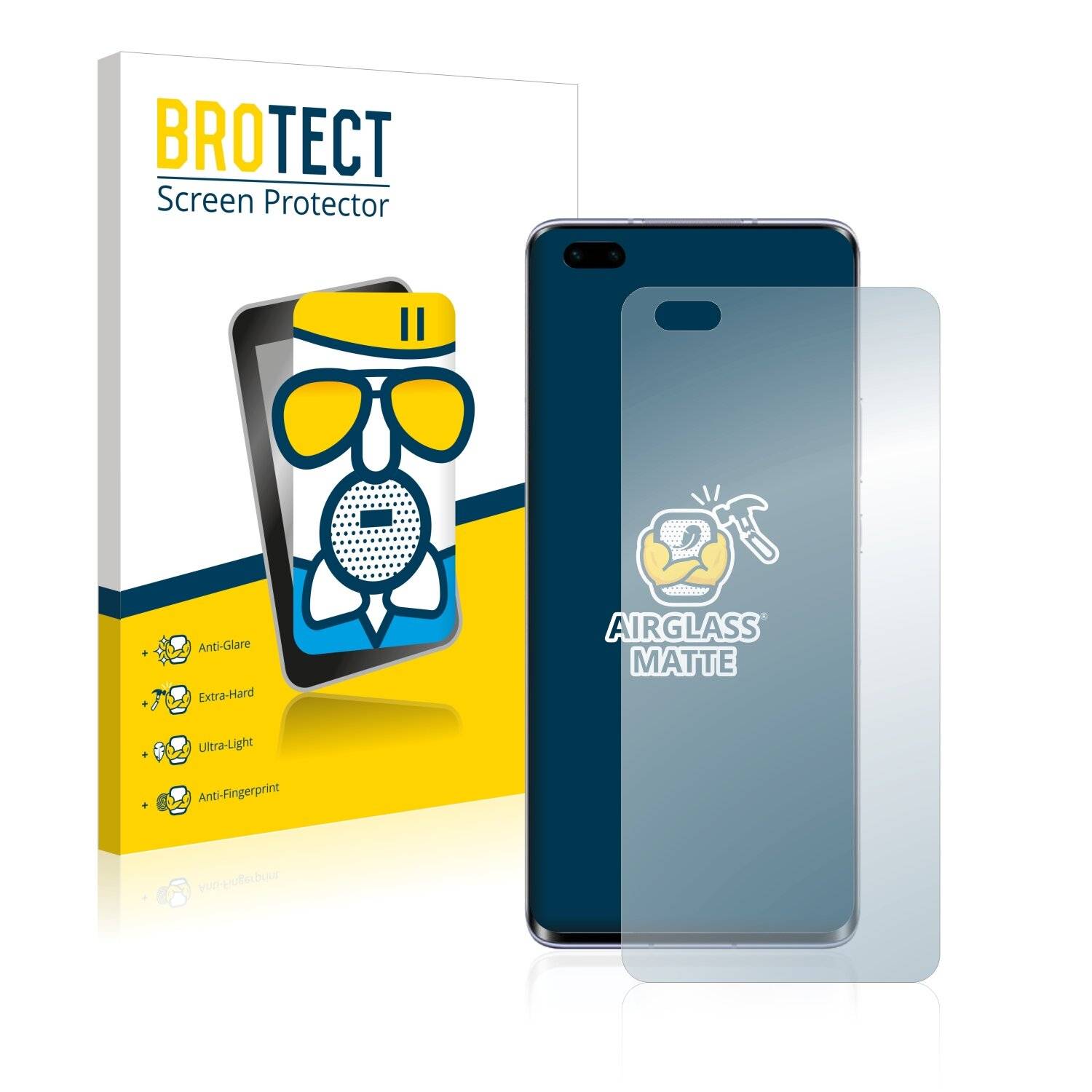 BROTECT AirGlass Matte Schutzglas Folie für Honor 30 Pro