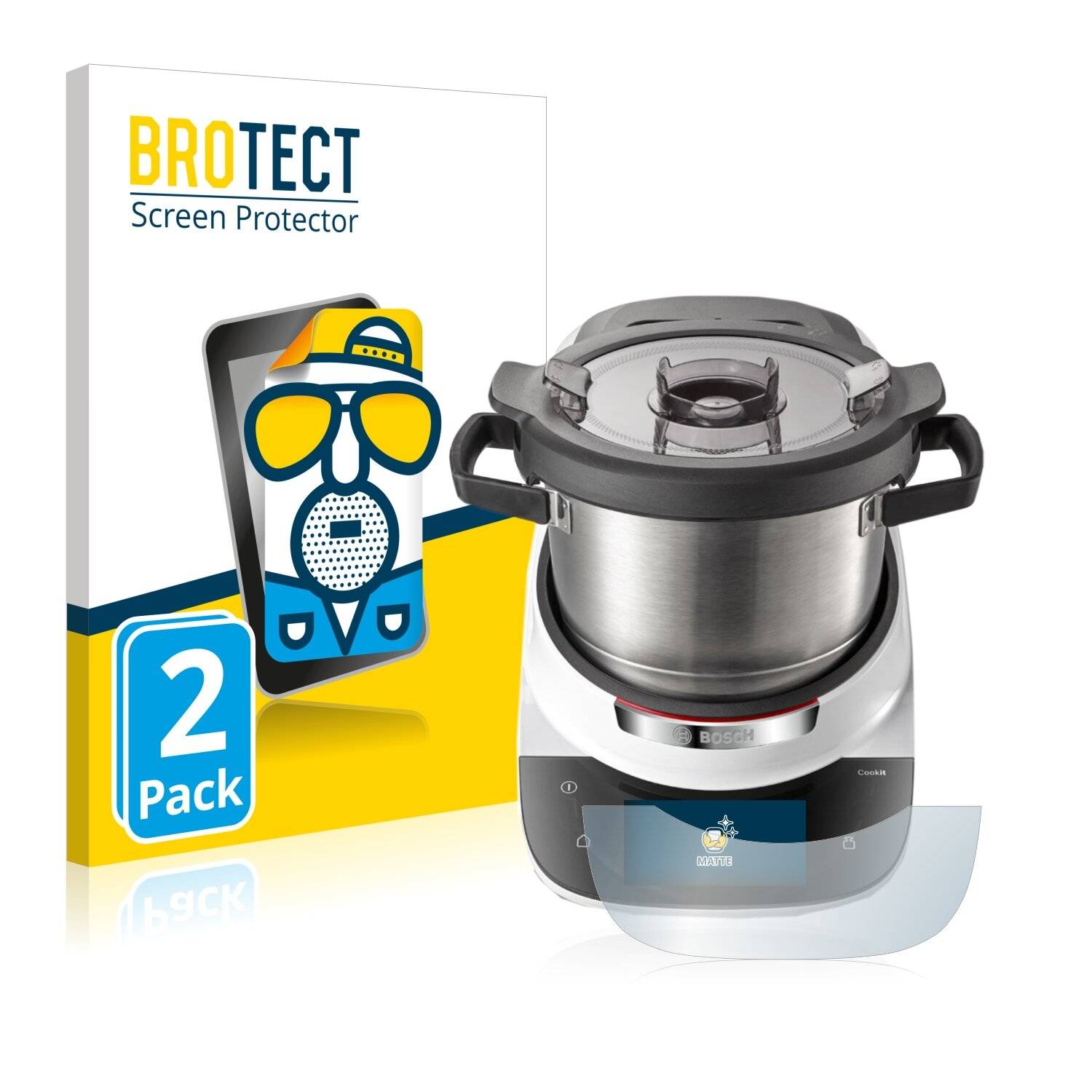 2x BROTECT Matte Displayschutzfolie für Bosch Cookit - Entspiegelt,