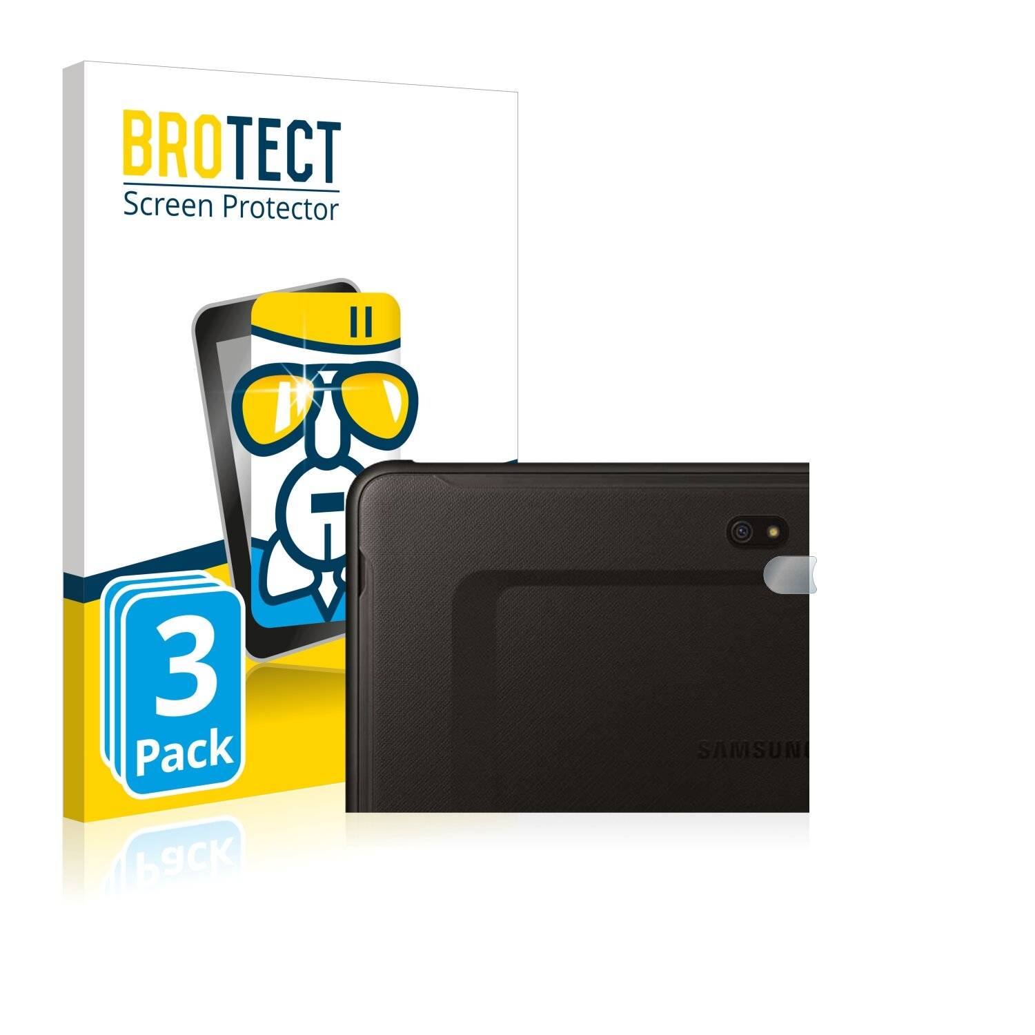 3x BROTECT AirGlass Schutzglas Folie für Samsung Galaxy Tab Active Pro (NUR