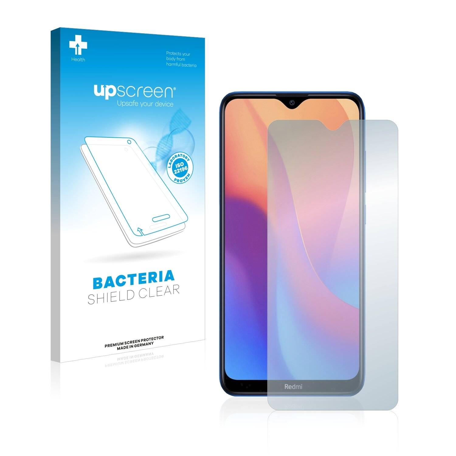 upscreen Bacteria Shield Clear Premium Antibakterielle Displayschutzfolie für Xiaomi Redmi